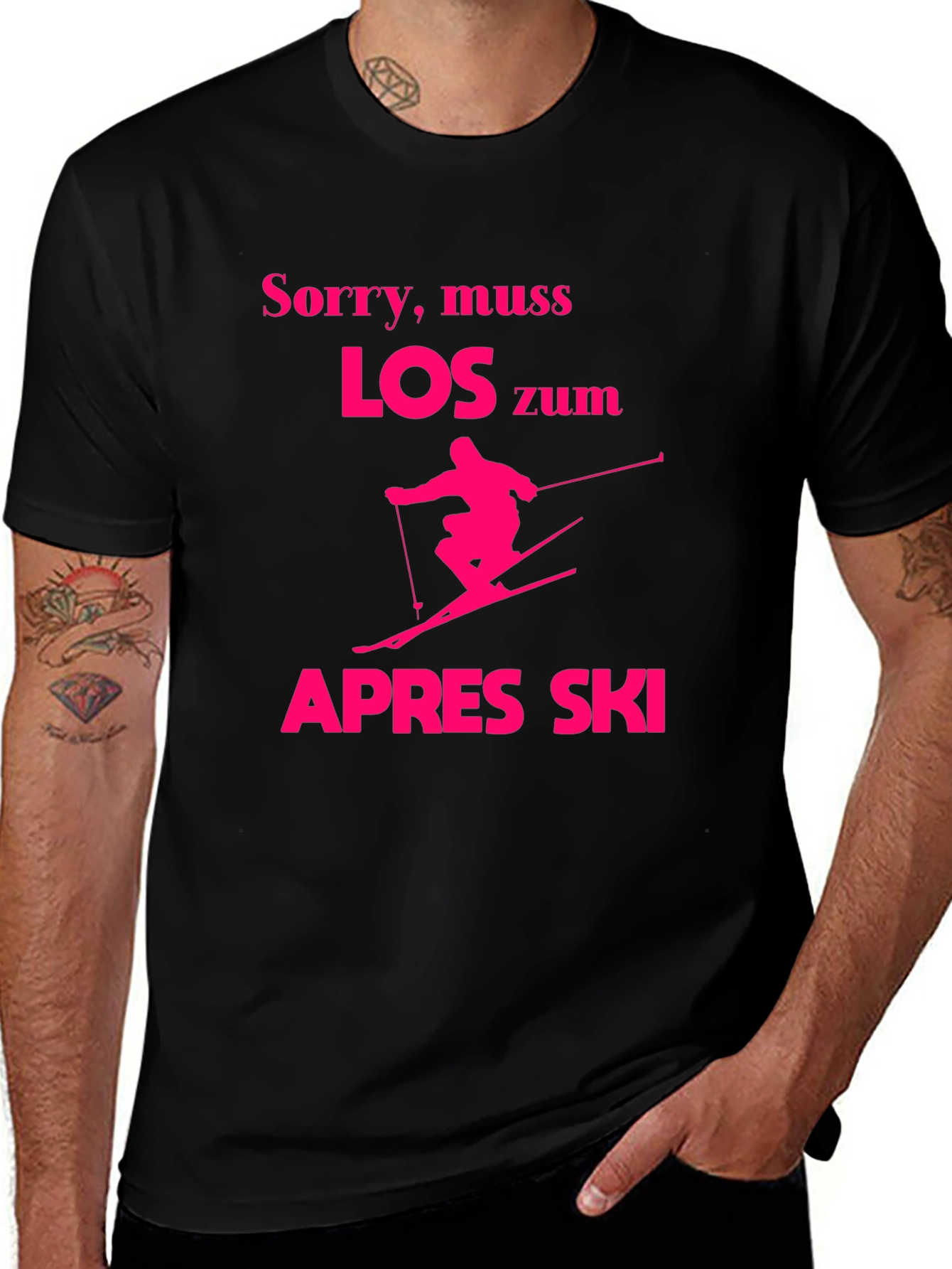 Variant 12 of Funny Apres Ski T-Shirt - Sorry, Muss Los Zum