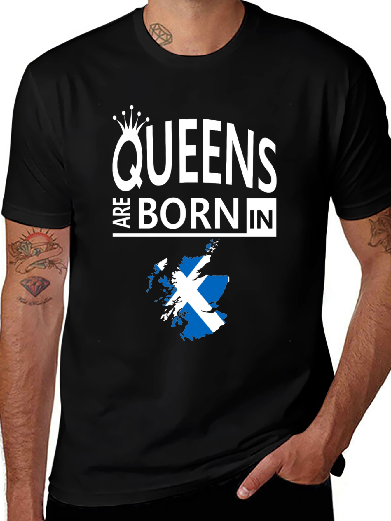 Queens Are Born In Scotland T-Shirt