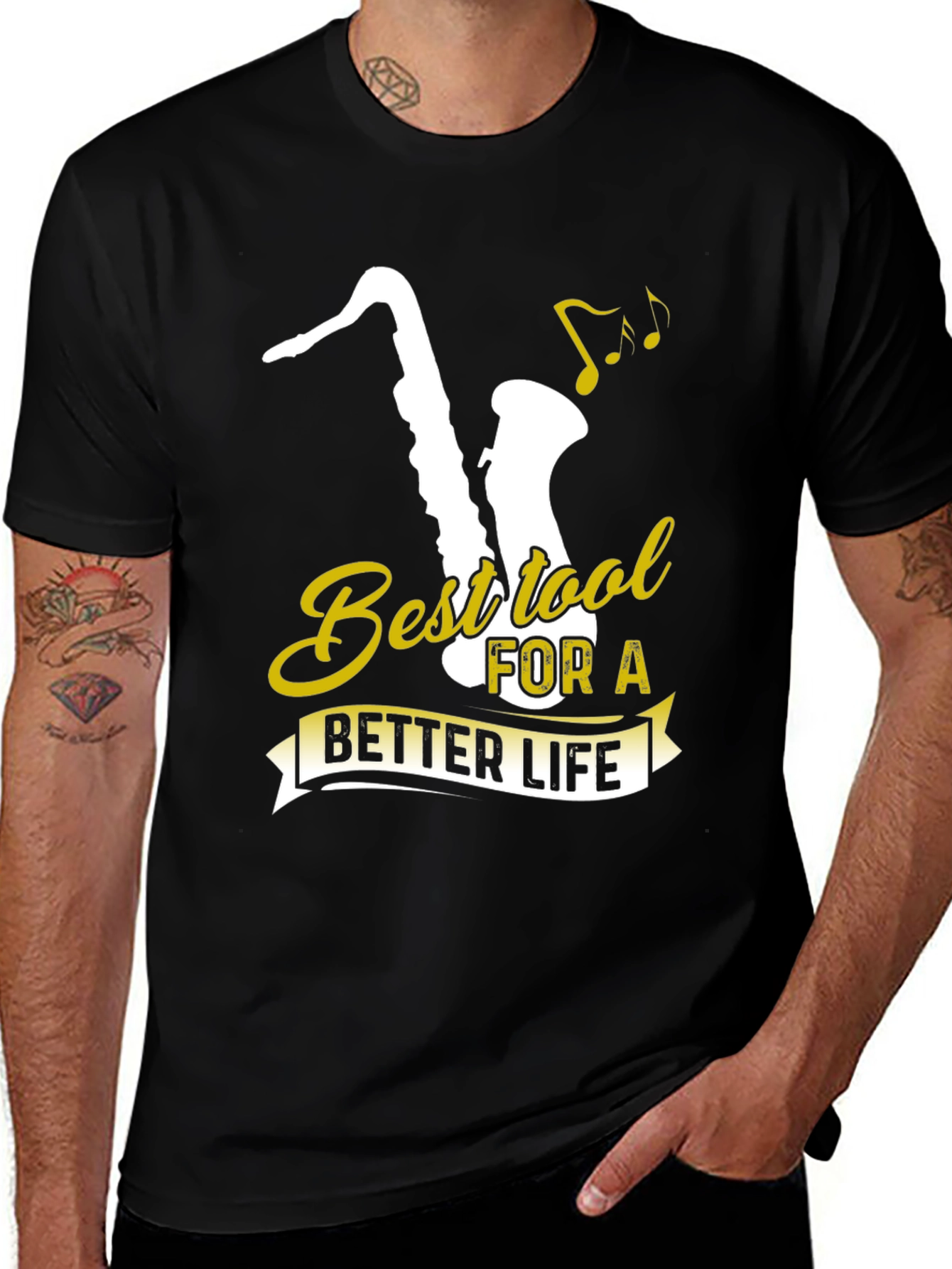 Variant 30 of Saxophone T-Shirt - Best Tool For A Better Life