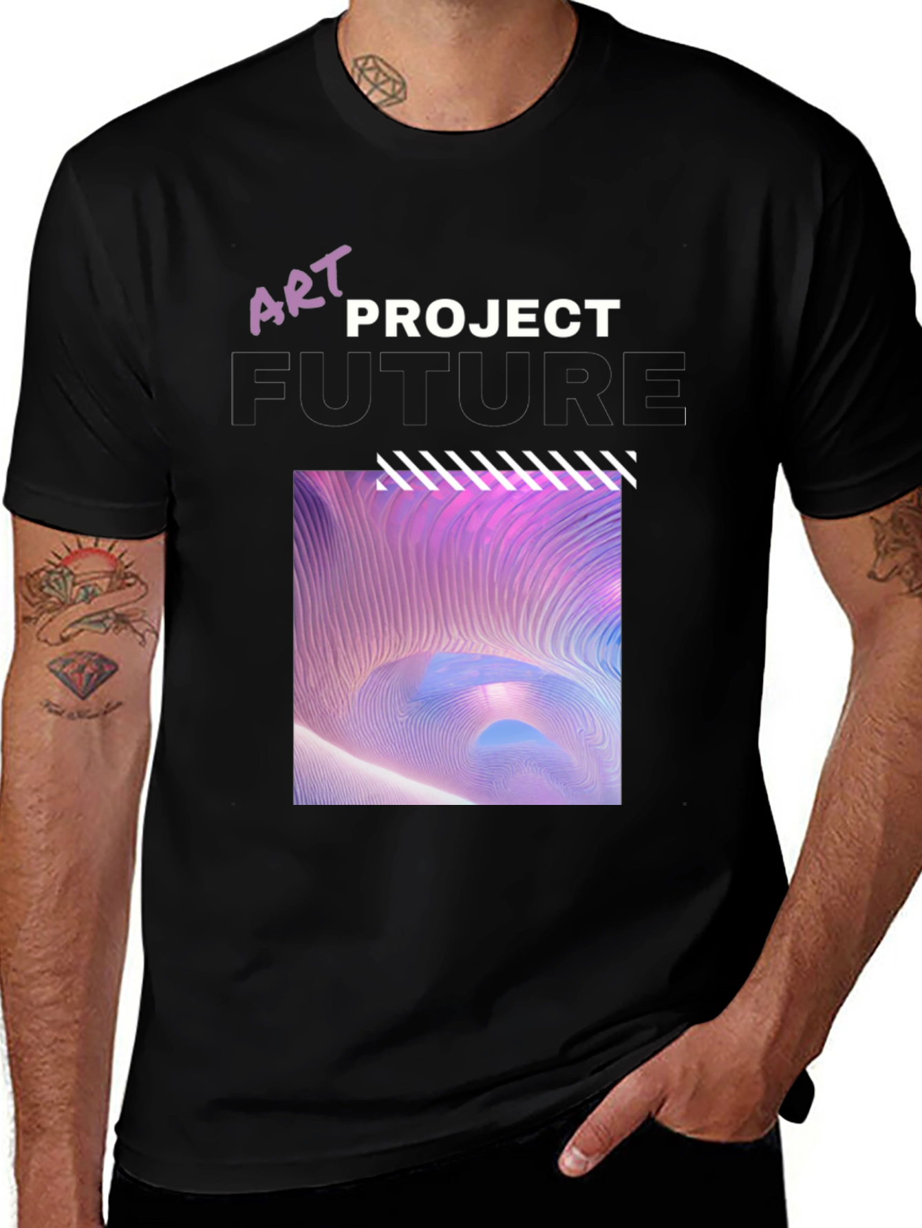 Variant 20 of Art Project Future Graphic Tee - Stylish Cotton Blend Comfort