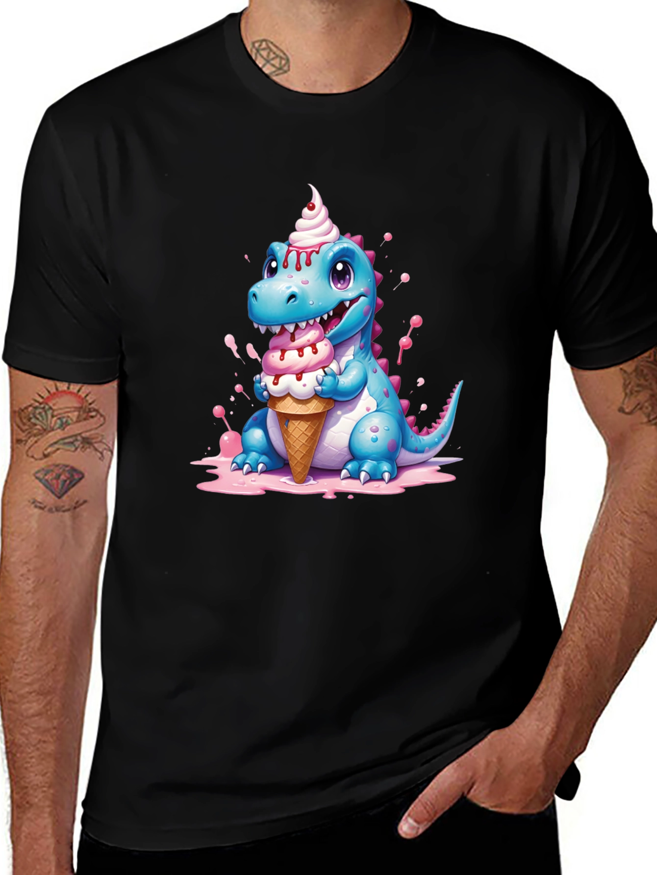 Variant 5 of Dino Ice Cream T-Shirt