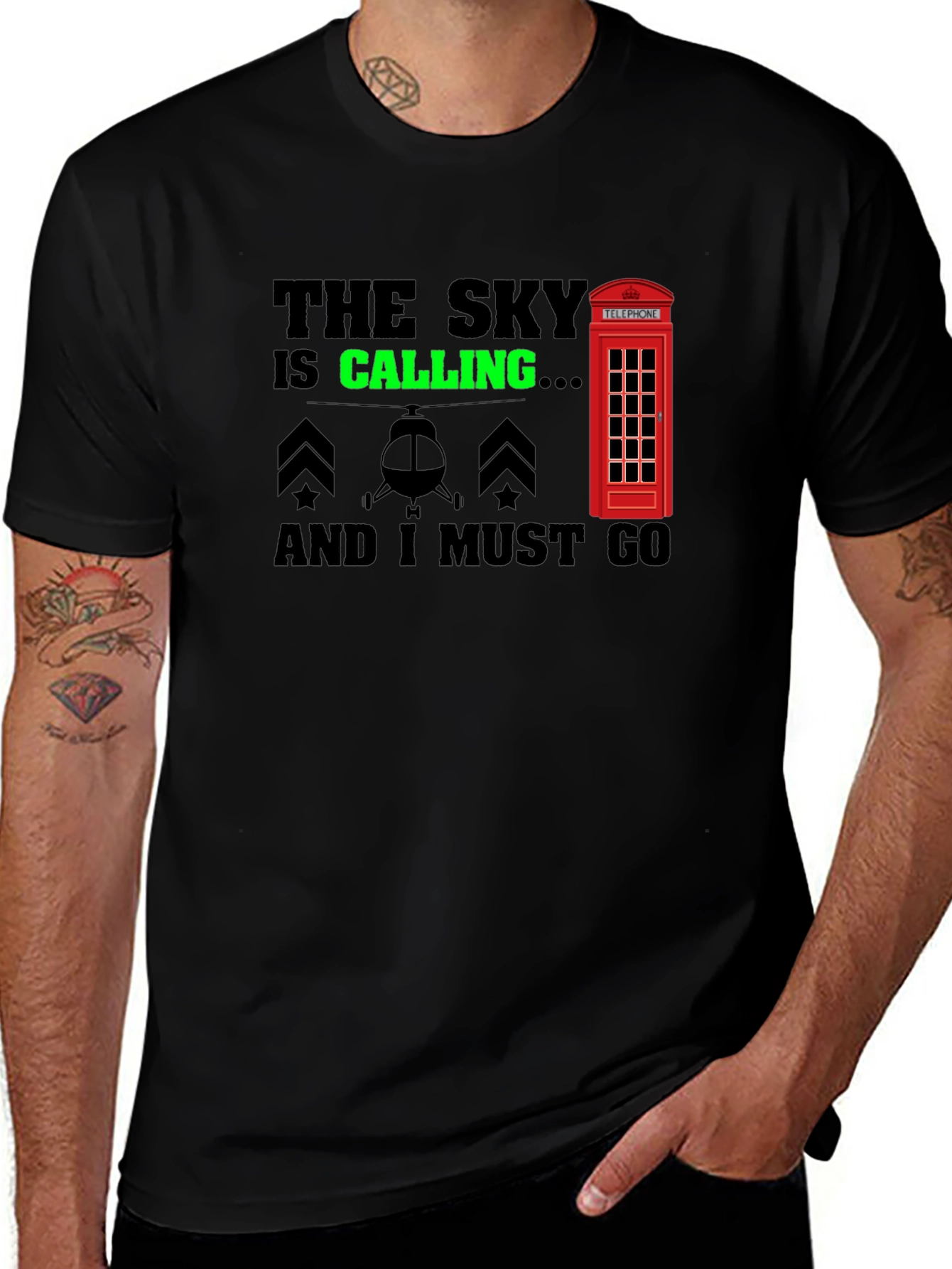 Variant 4 of The Sky is Calling T-Shirt