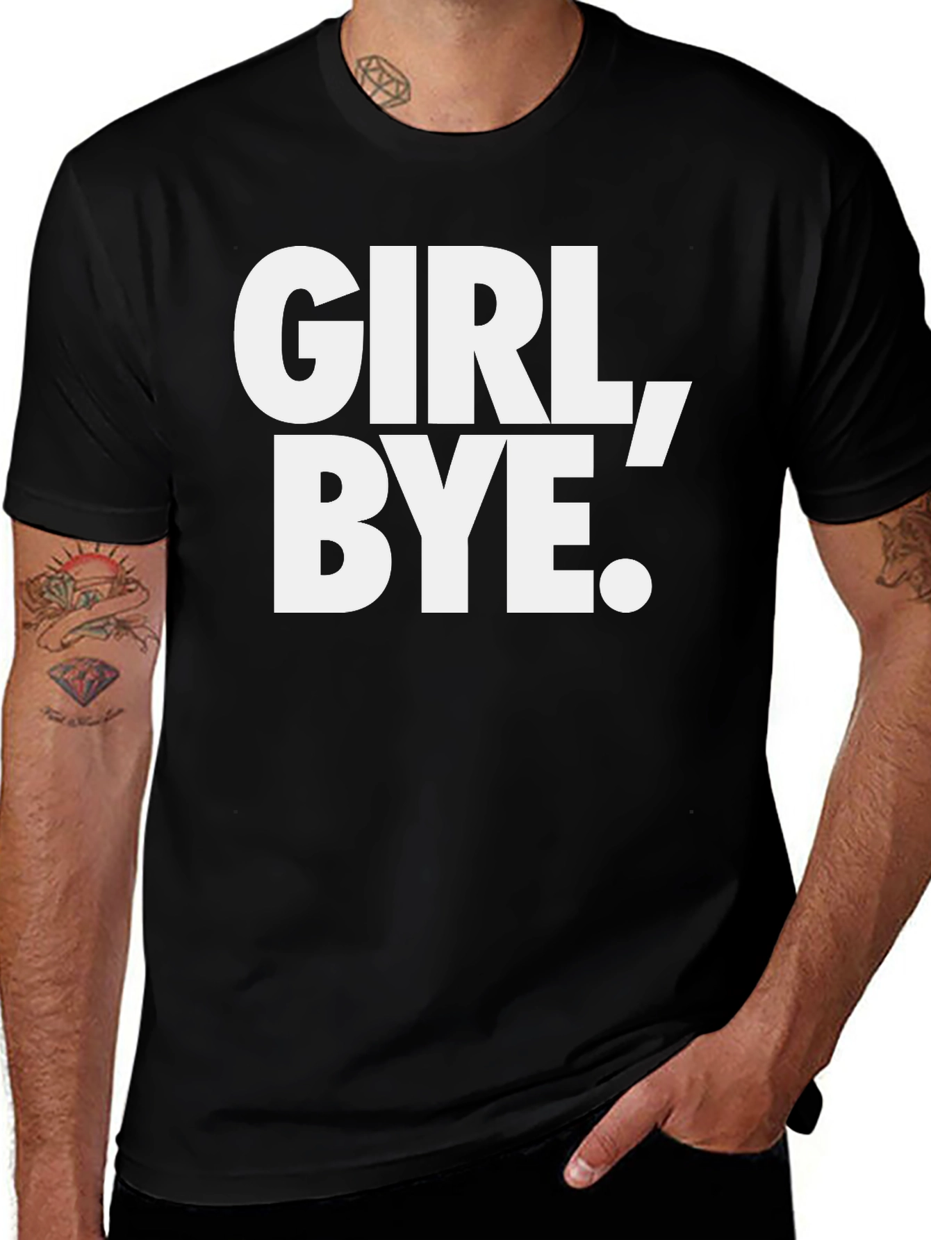 Variant 13 of Girl Bye Black Graphic Tee