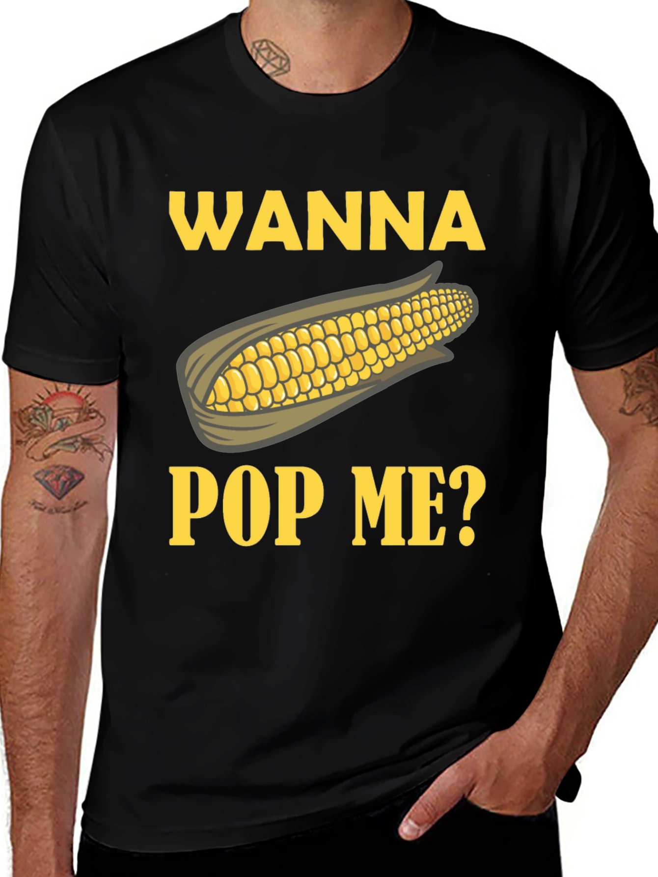 Variant 6 of Wanna Pop Me? Corn Graphic T-Shirt