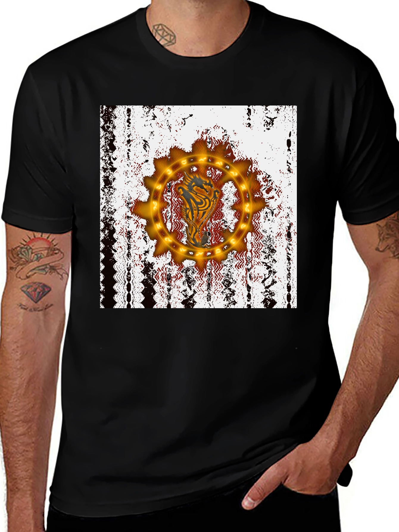 Variant 23 of Dragon Gear Graphic Tee - Steampunk Style
