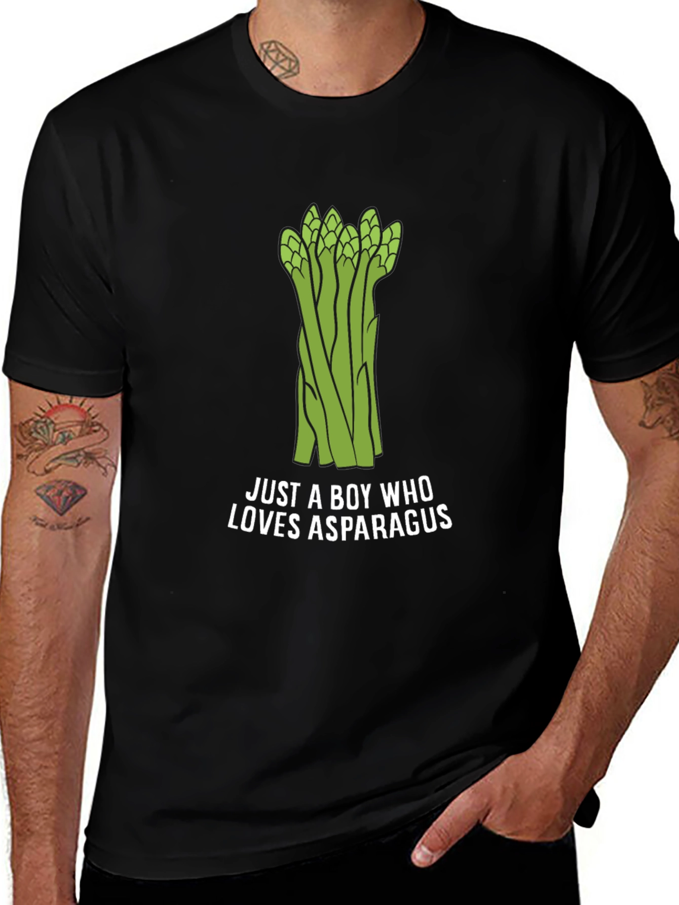 Variant 18 of Asparagus Lover T-Shirt - Just a Boy Who Loves Asparagus