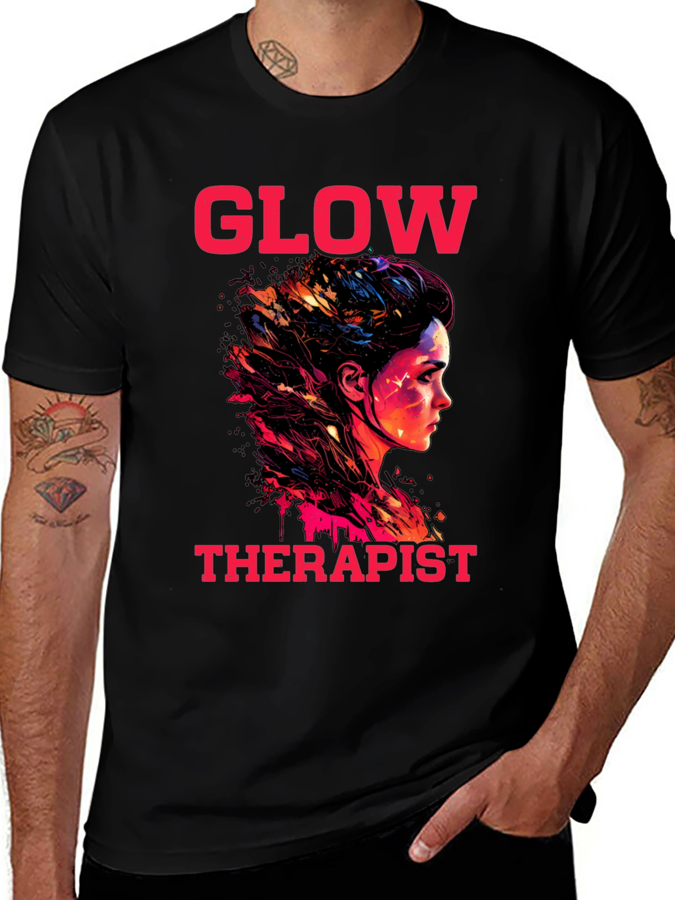 Variant 29 of Glow Therapist Graphic Tee - Unisex Fit
