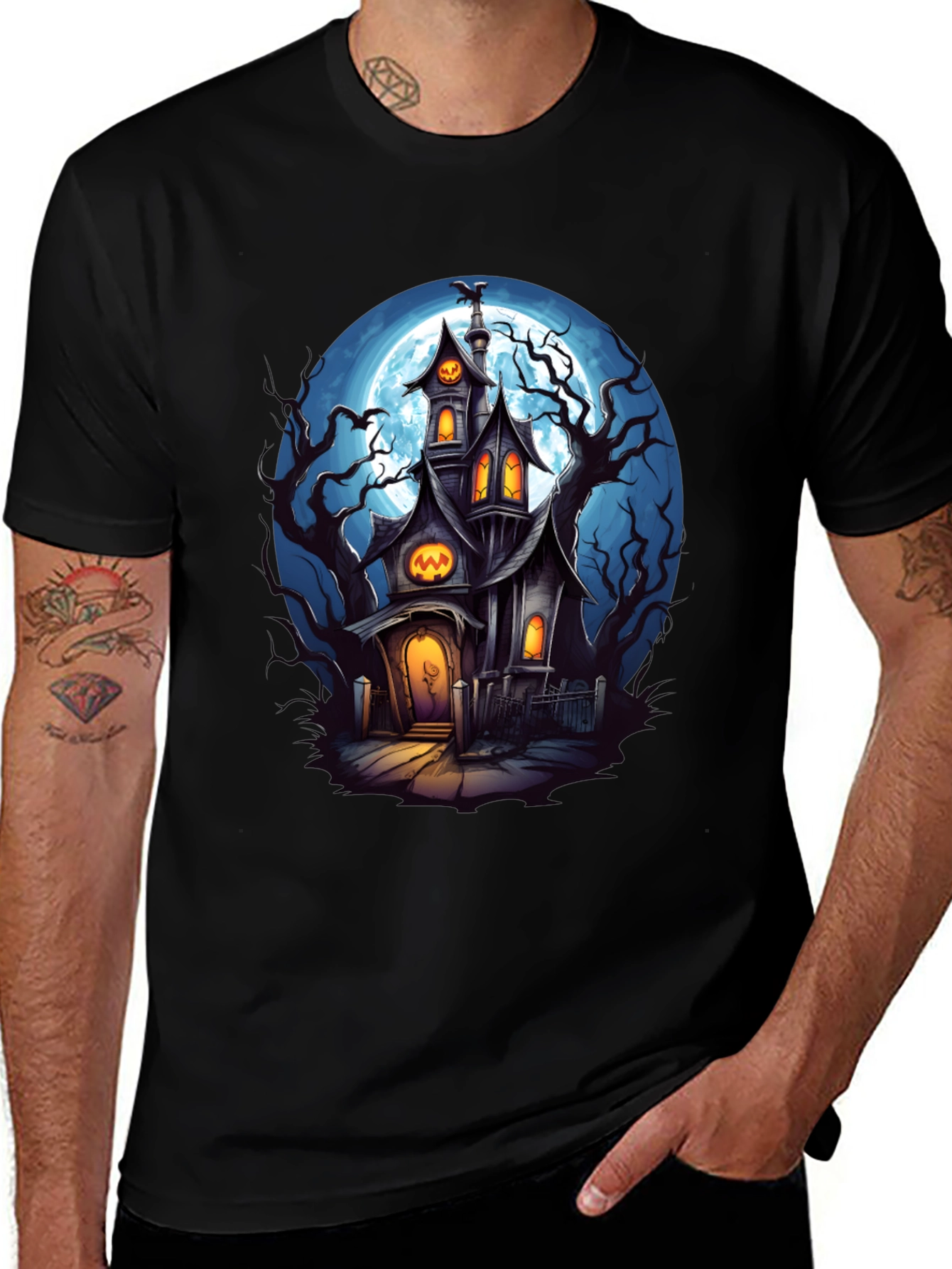 Spooky Halloween House T-Shirt