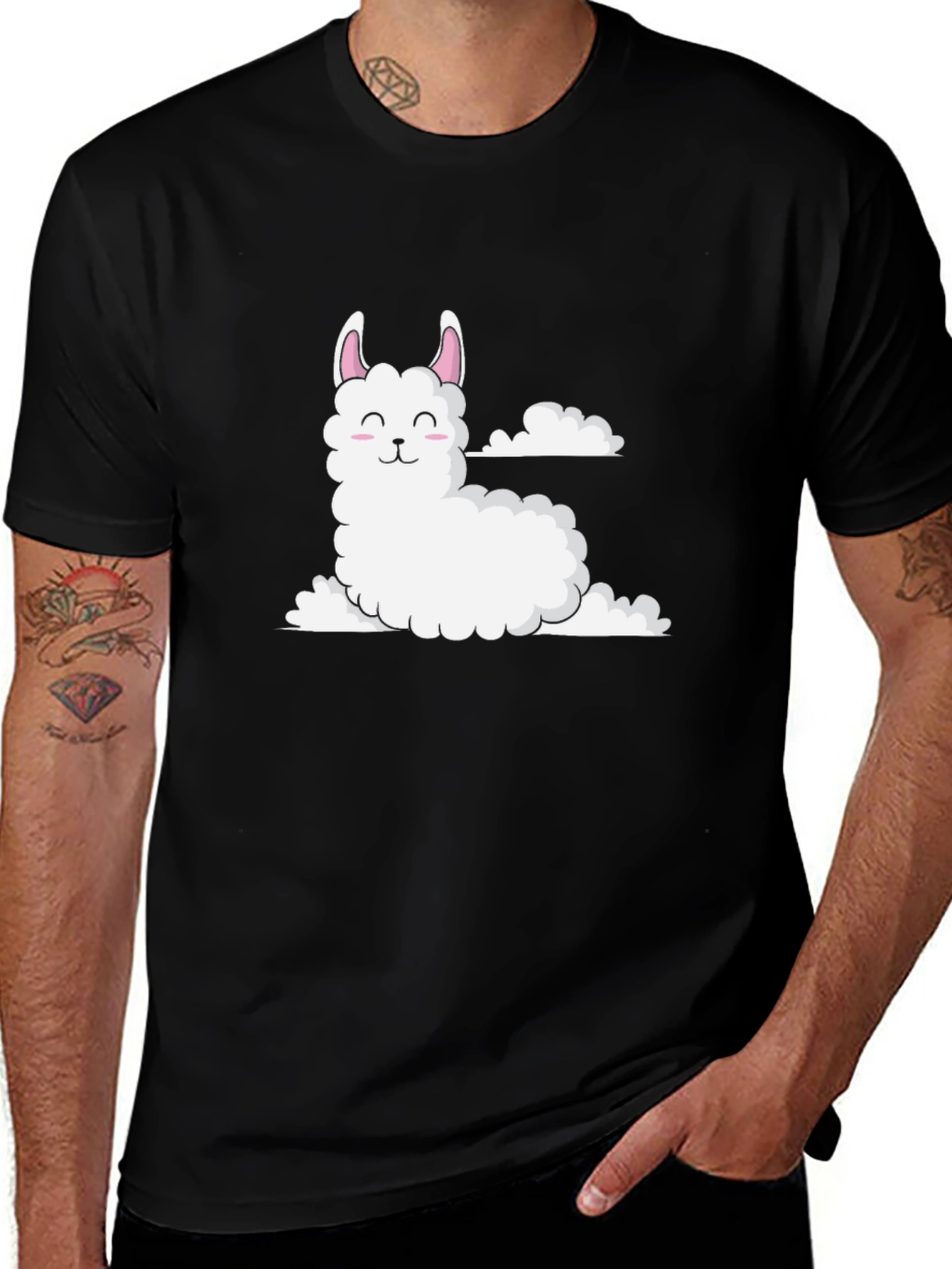 Variant 27 of Llama Cloud T-Shirt - Soft Cotton Tee