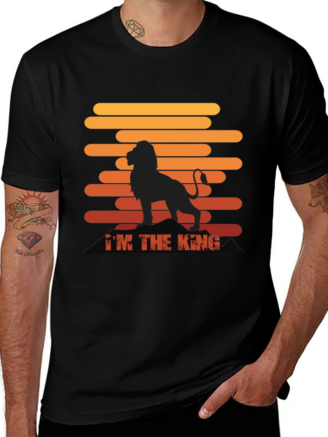 Variant 3 of I'm The King Lion Graphic Print T-Shirt