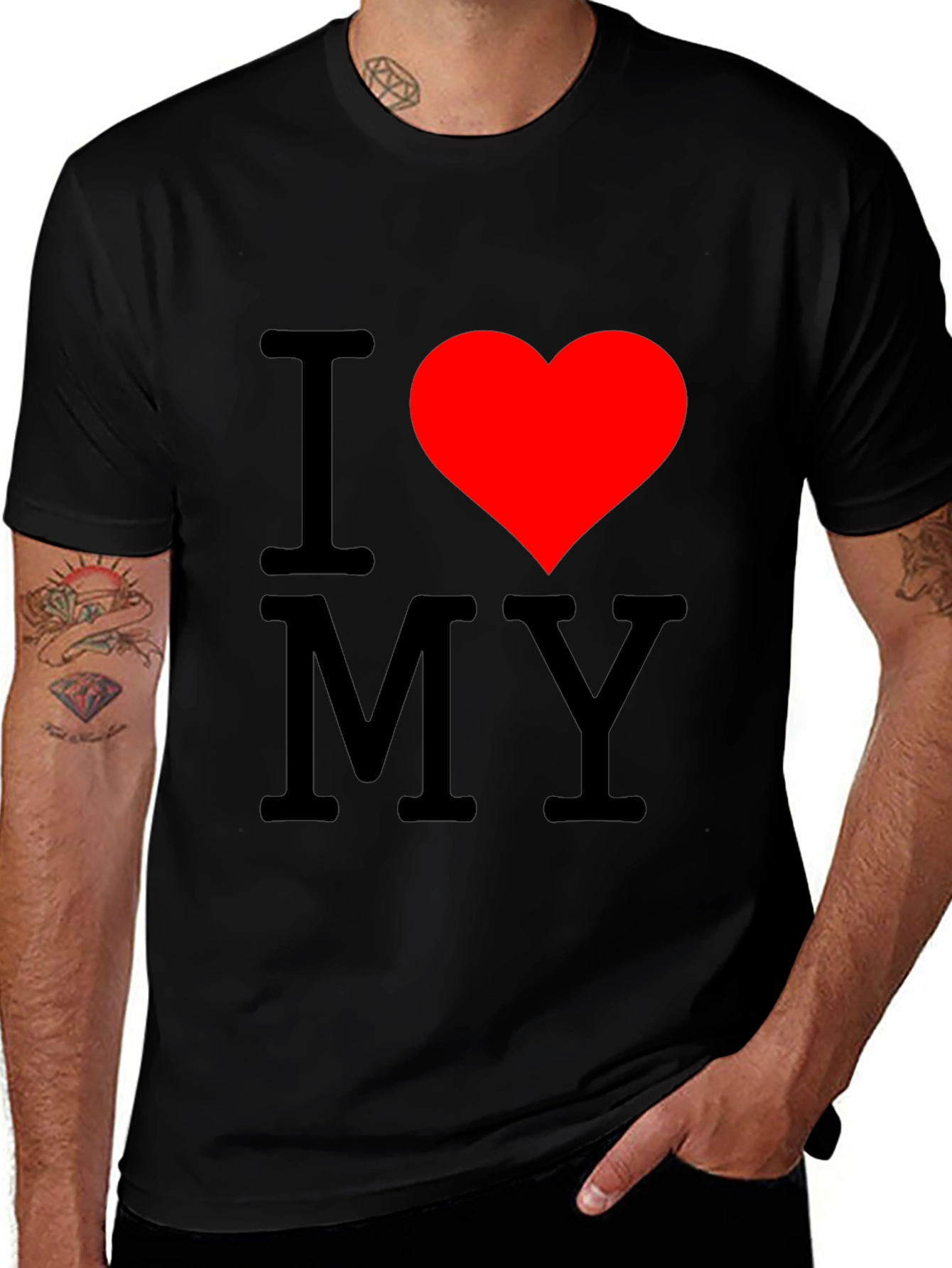 Variant 8 of I Heart My T-Shirt - Black Graphic Tee