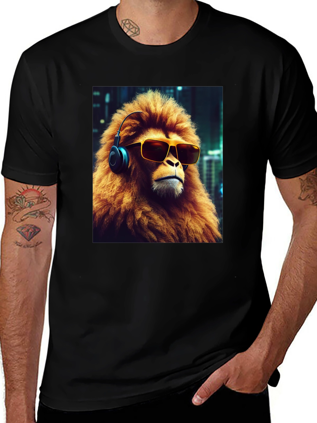 Variant 18 of Cool Ape Graphic Tee - Funky Urban Style