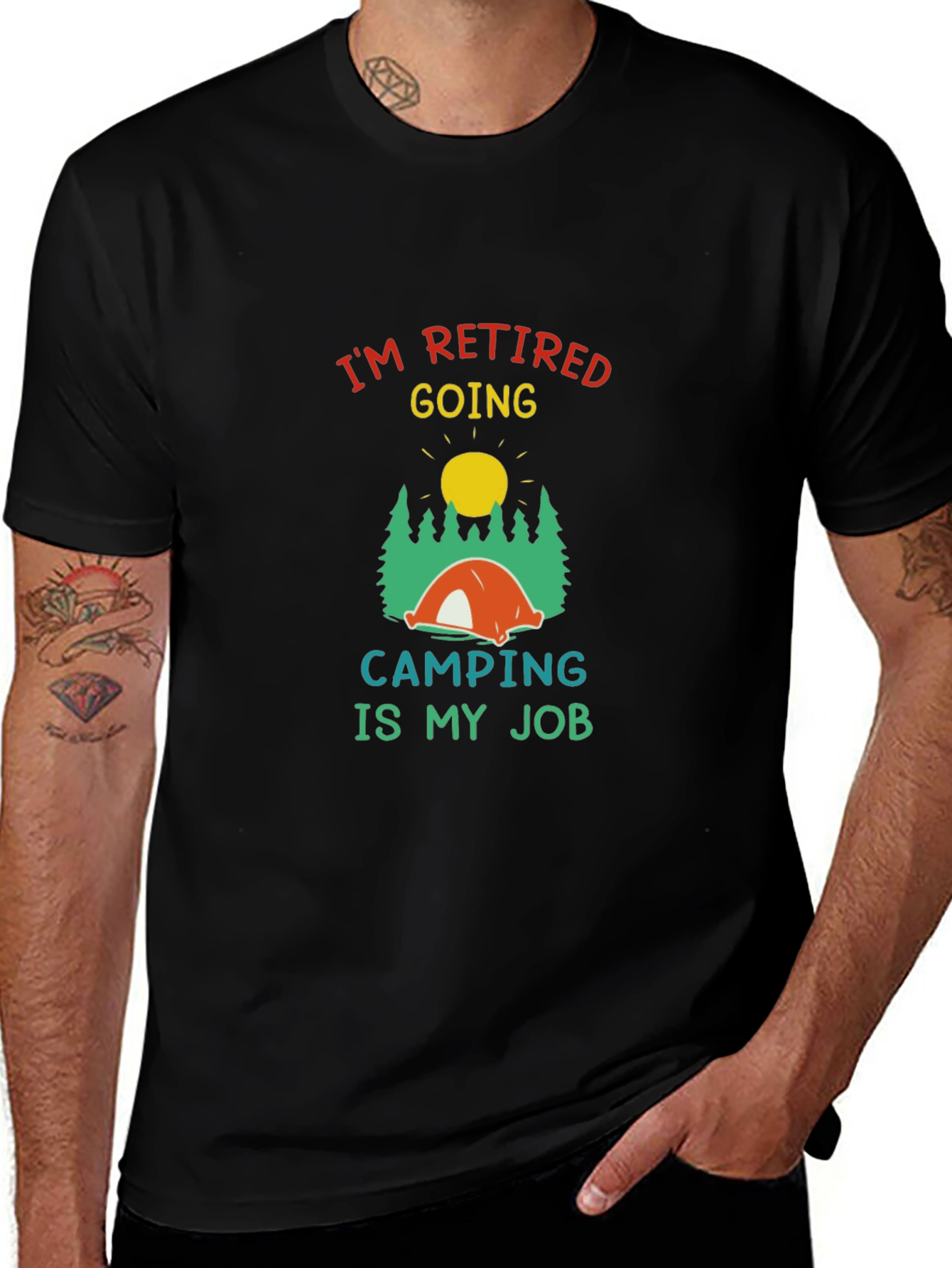 Variant 24 of Retired Camping T-Shirt