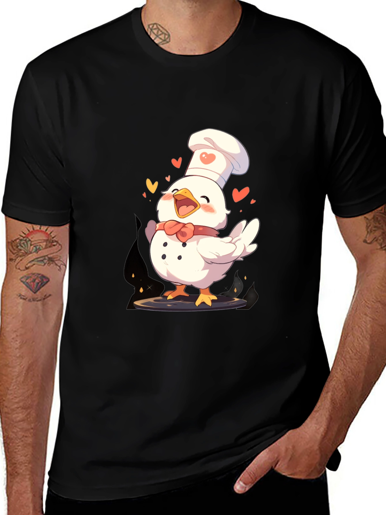 Variant 11 of Chef Chicken Graphic Tee - Fun Cooking Shirt