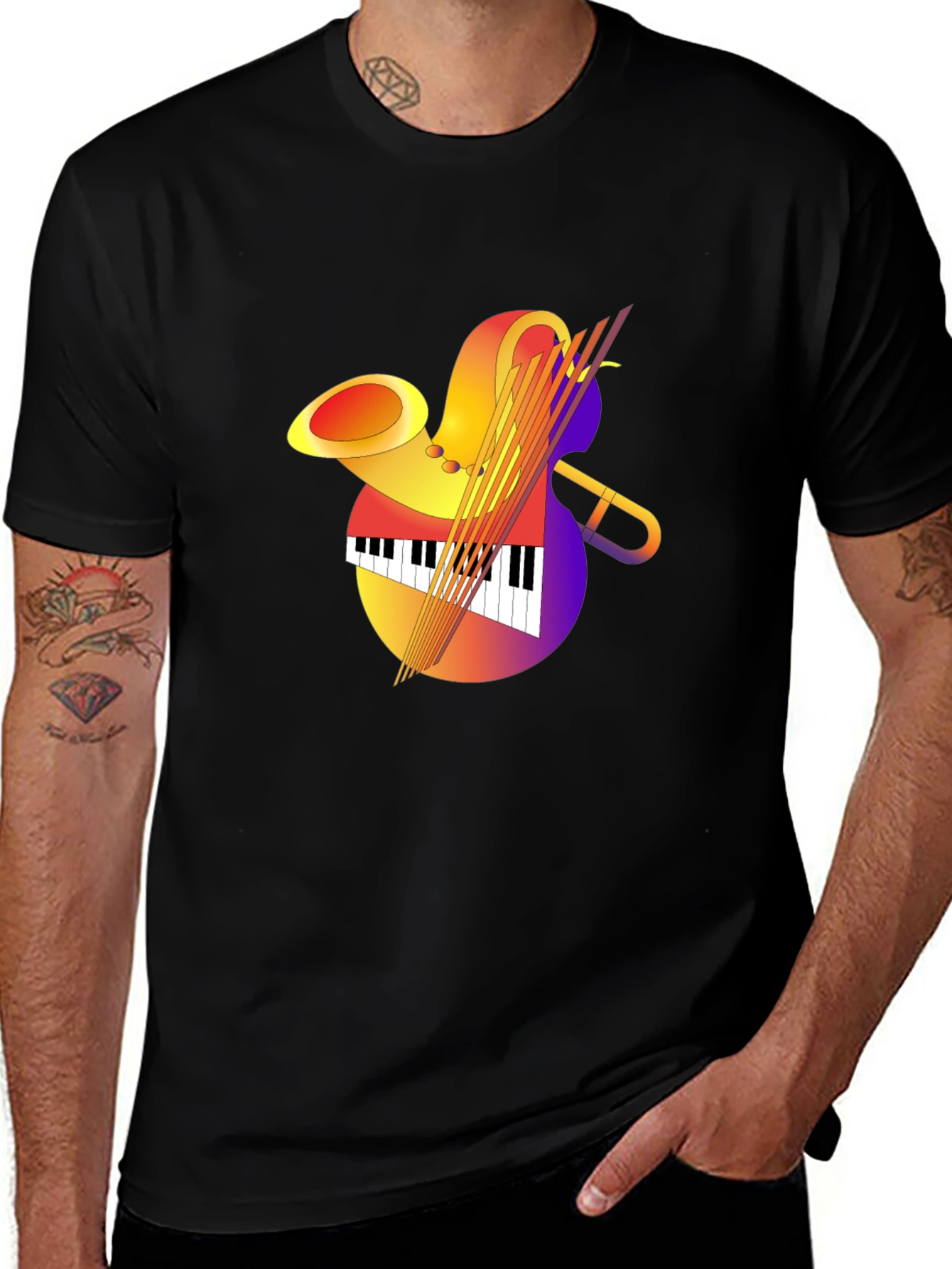 Variant 23 of Musical Instruments Graphic Tee
