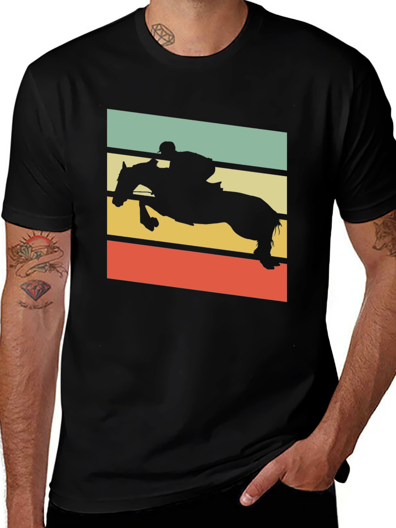 Variant 10 of Equestrian Retro Style T-Shirt
