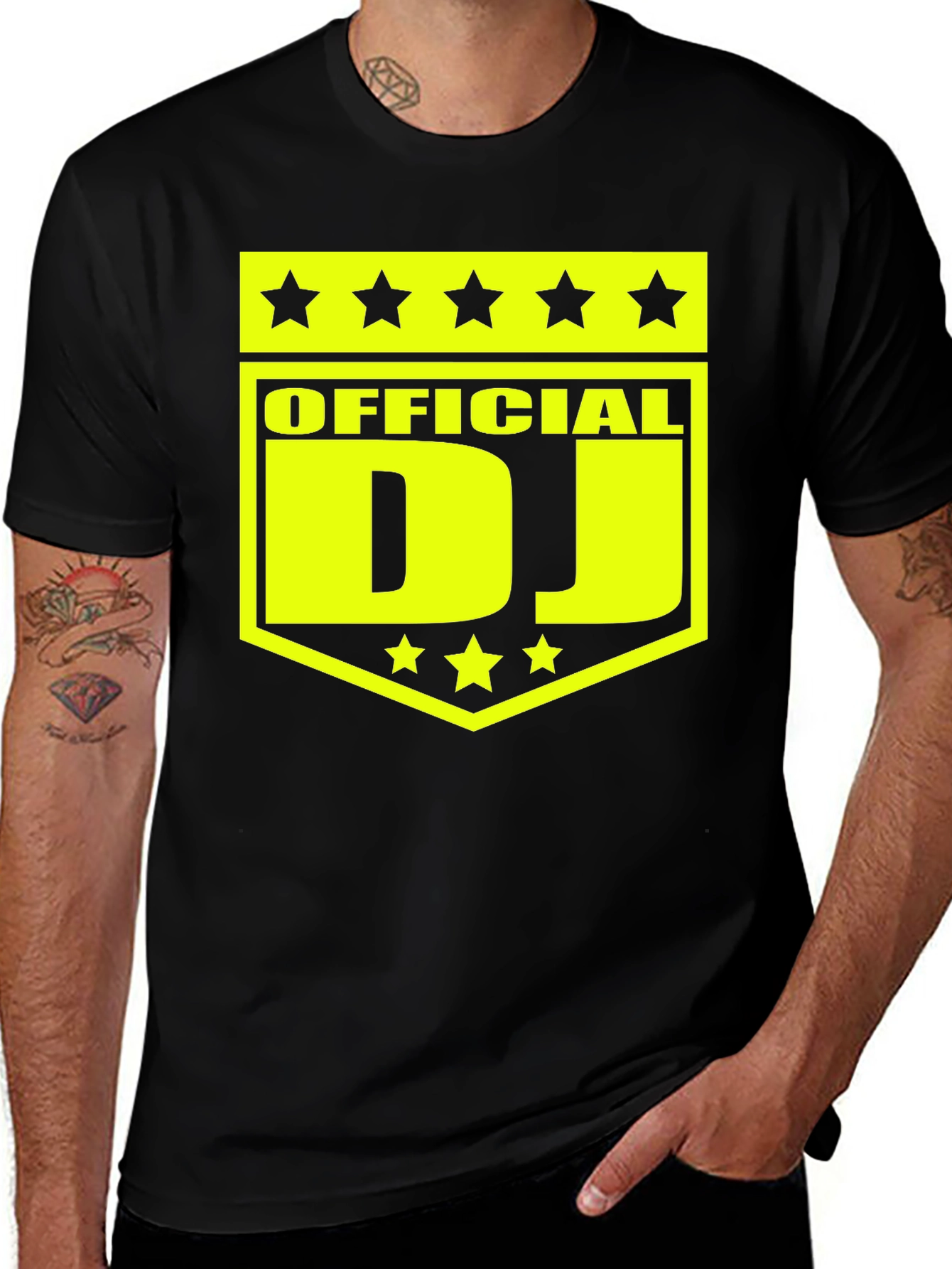Variant 3 of Official DJ Graphic Tee - Black