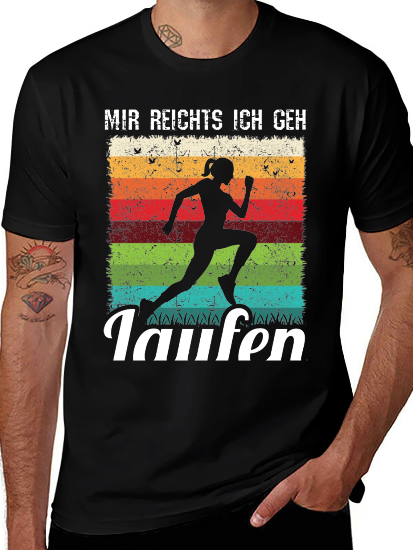 Mir Reichts Ich Geh Laufen Running Graphic Tee