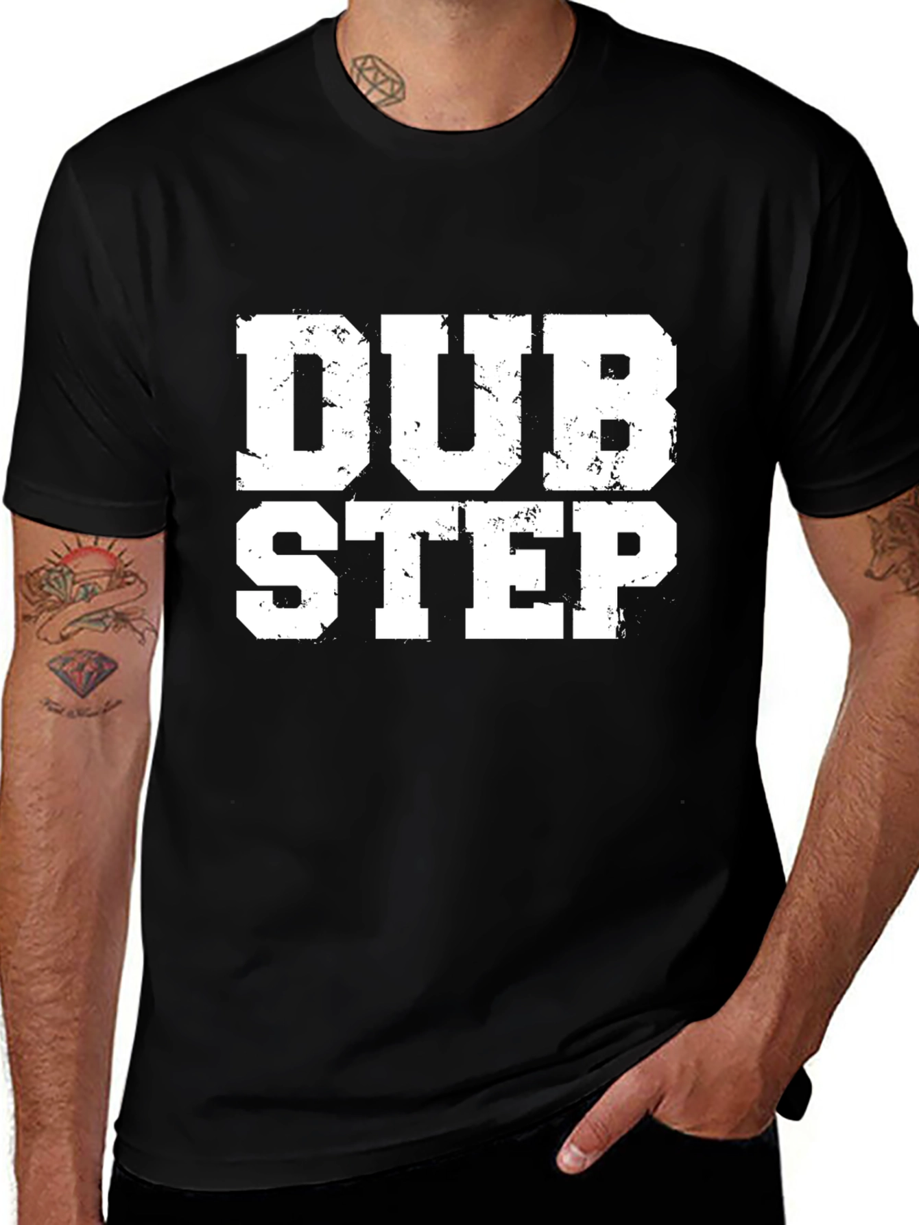 Variant 27 of Dubstep Graphic T-Shirt - Black Cotton Tee