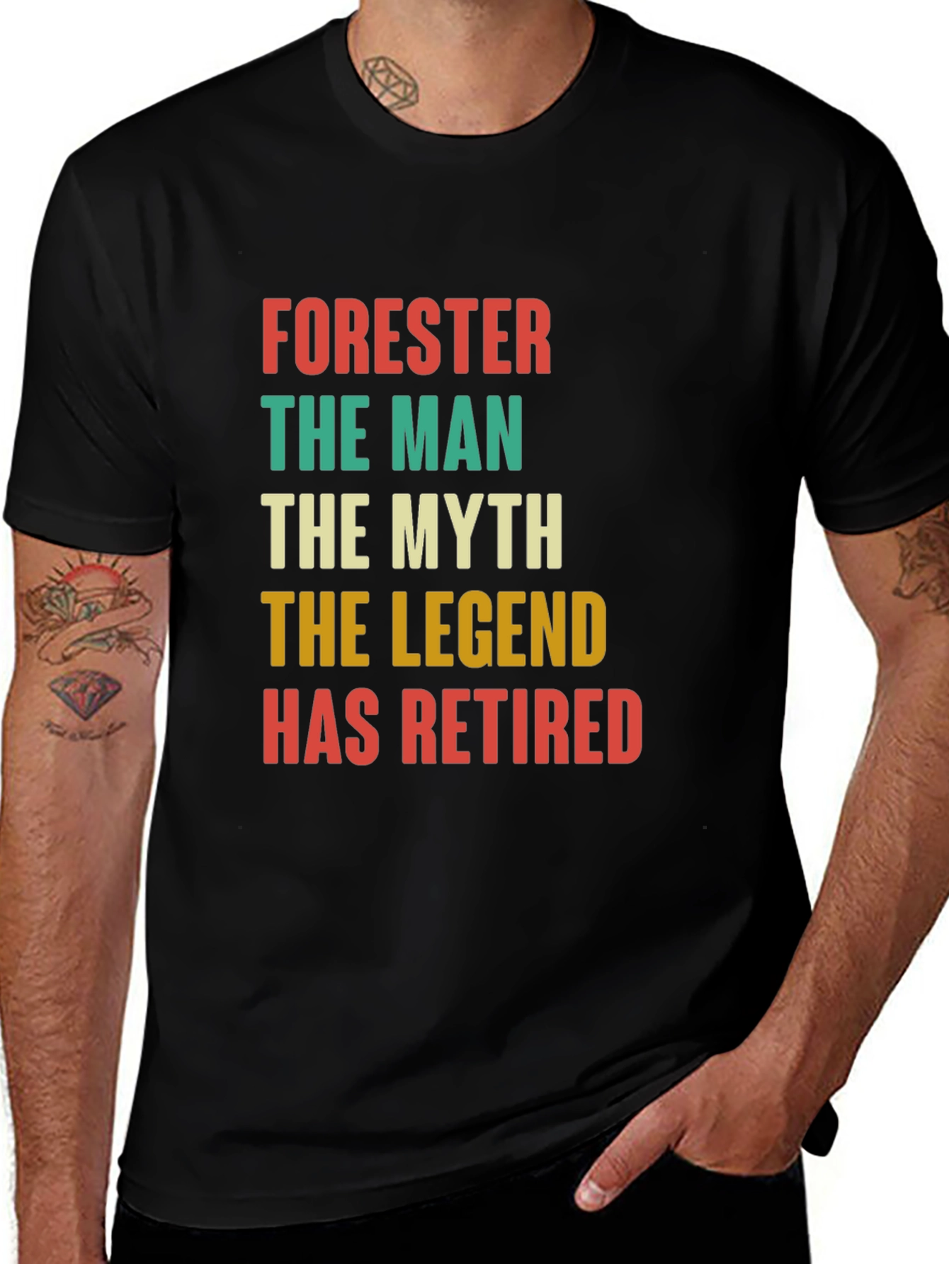 Variant 27 of Forester Retirement T-Shirt: The Man, The Myth, The Legend