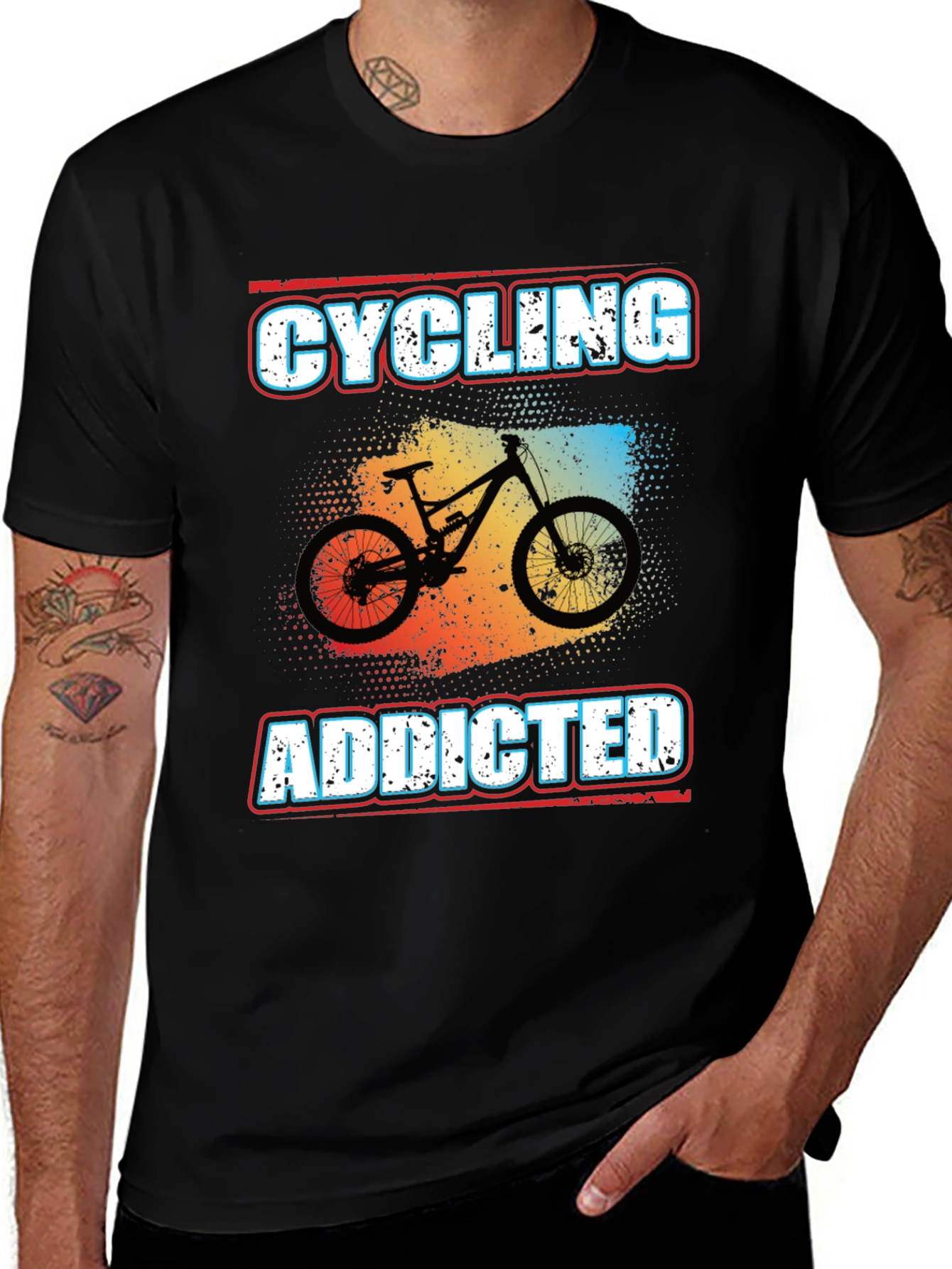 Variant 21 of Cycling Addicted Graphic Tee