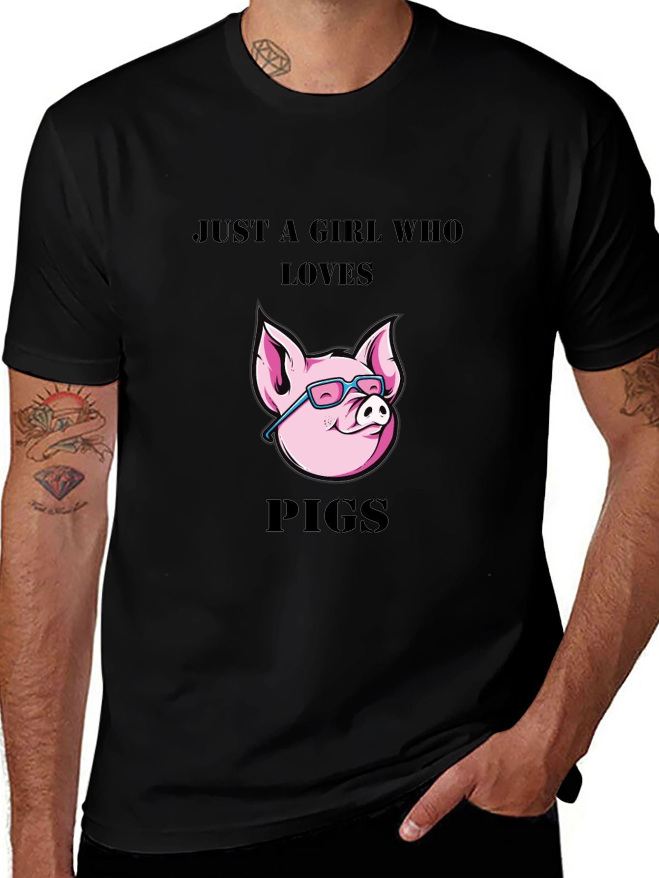 Variant 30 of Just a Girl Who Loves Pigs T-Shirt