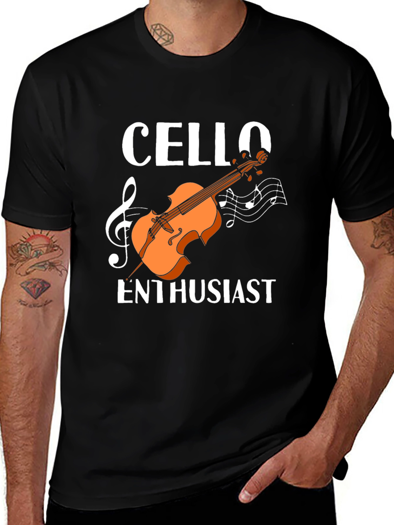 Variant 25 of Cello Enthusiast Graphic T-Shirt