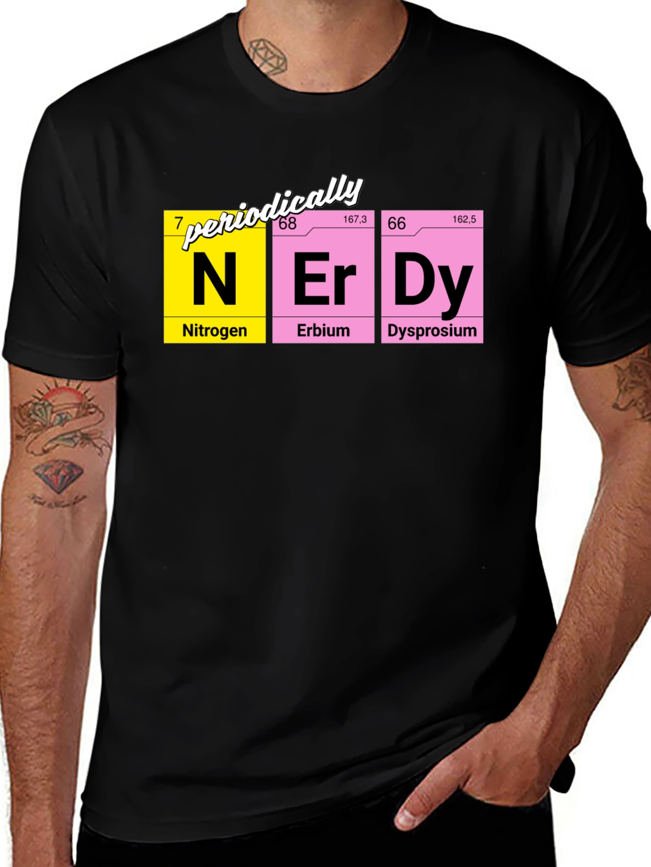 Variant 27 of Periodically Nerdy T-Shirt - Science Humor Tee