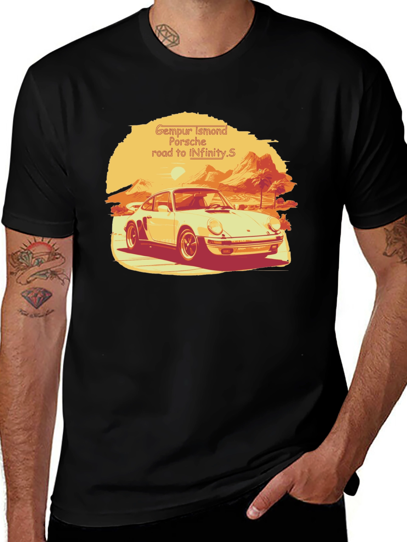 Variant 29 of Porsche Road to Infinity T-Shirt