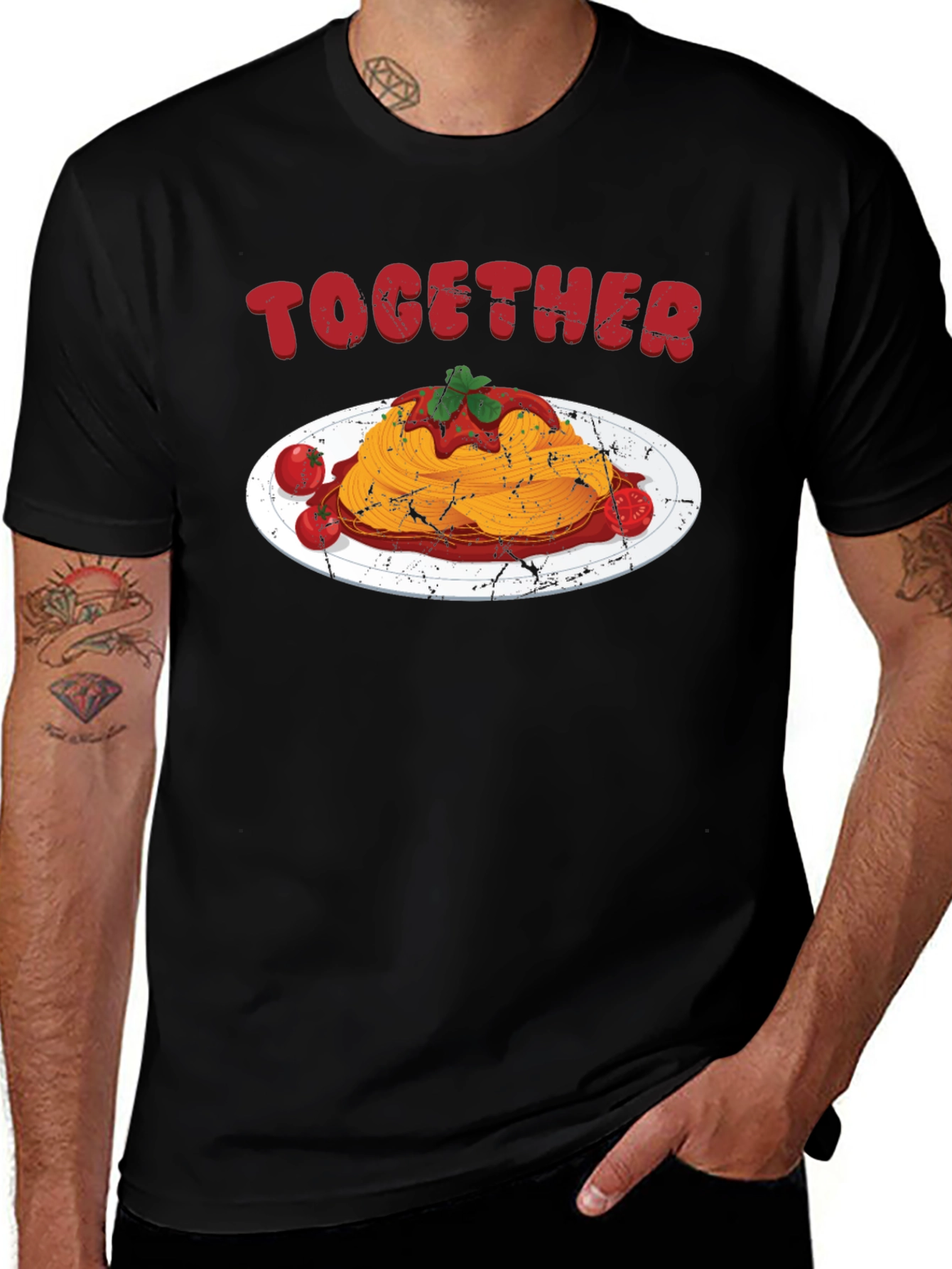 Variant 25 of Together Spaghetti Graphic T-Shirt