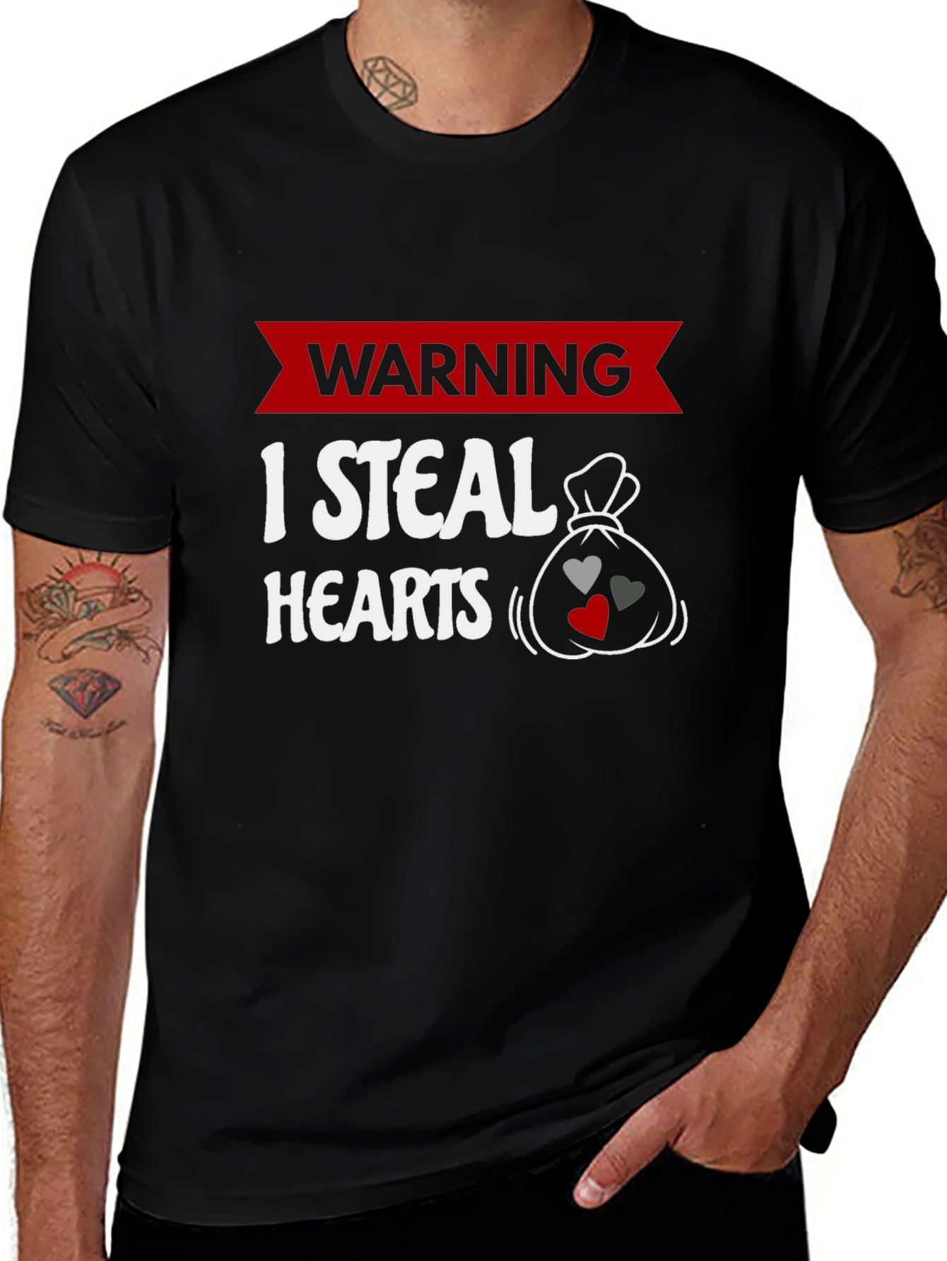 Variant 16 of Warning I Steal Hearts T-Shirt