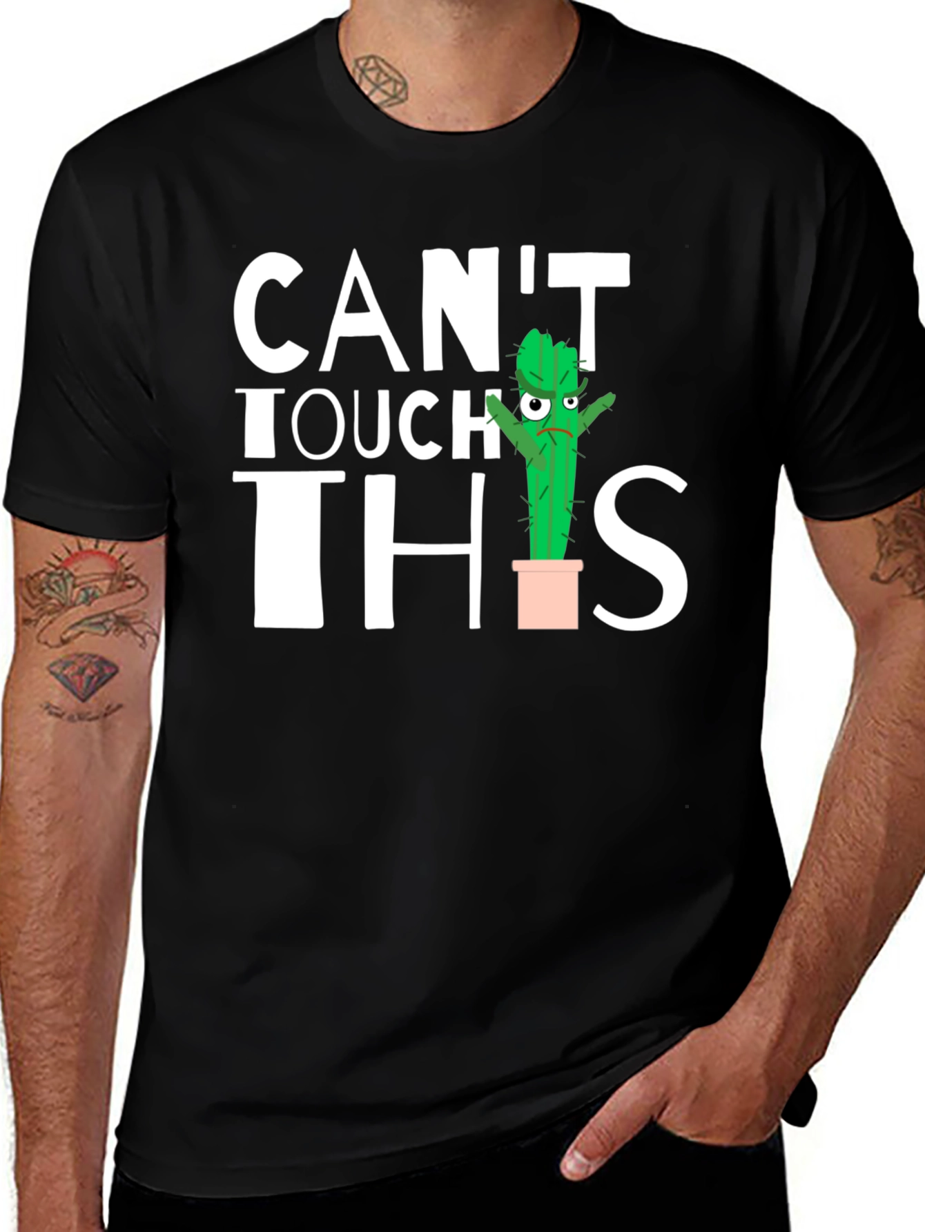 Can't Touch This Cactus Graphic T-Shirt