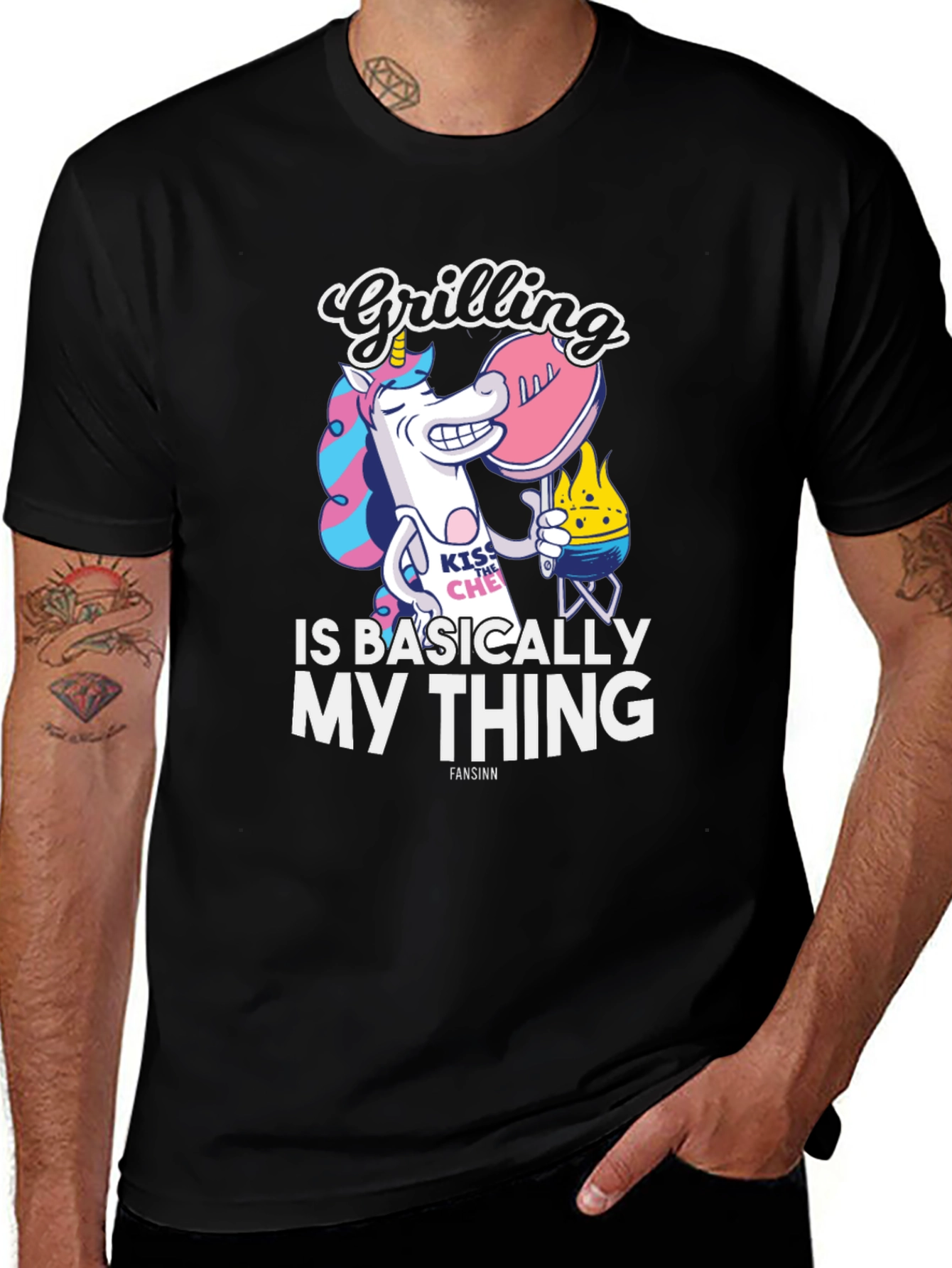Variant 12 of Grilling Unicorn T-Shirt