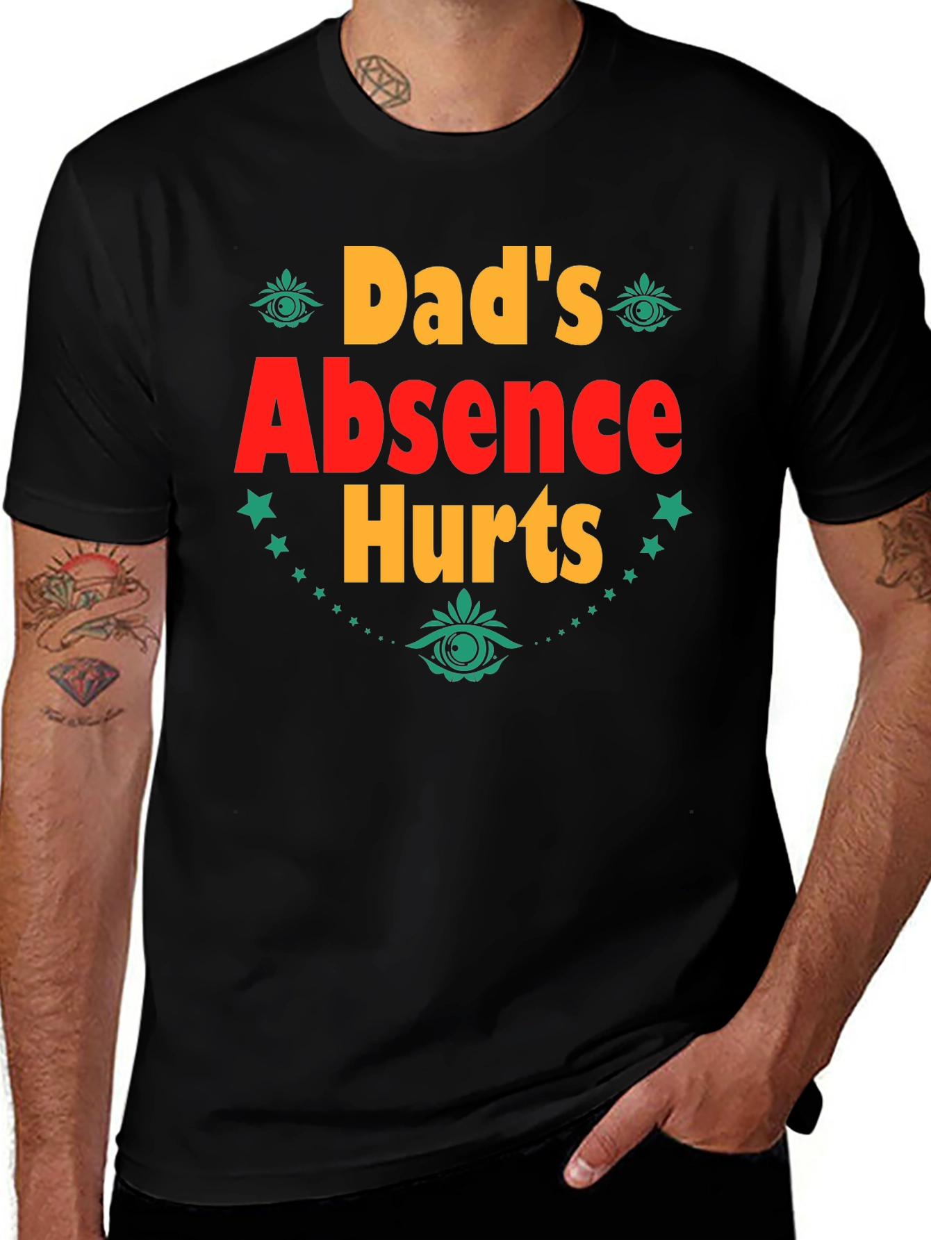 Variant 7 of Dad's Absence Hurts Graphic Tee