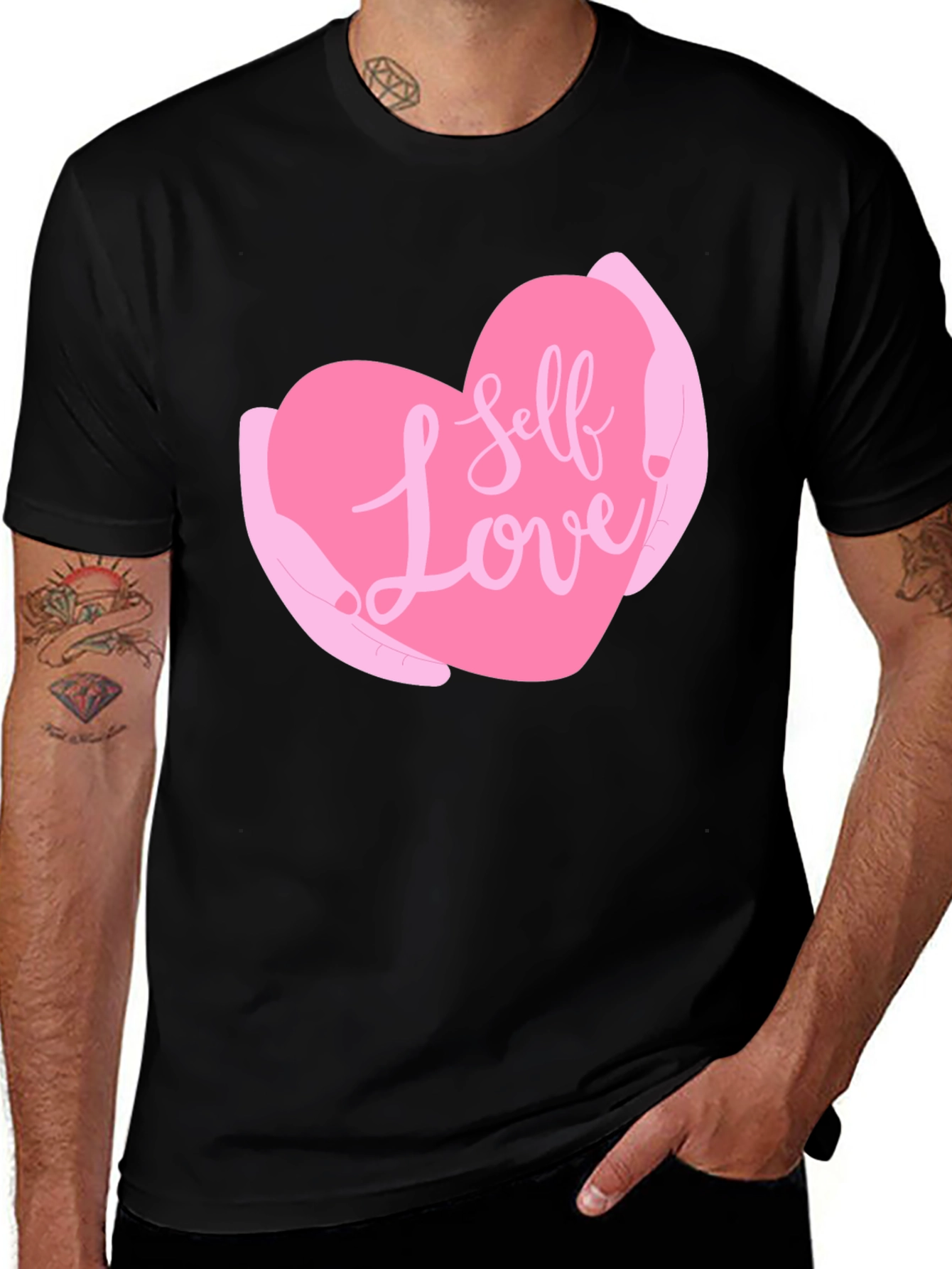 Variant 12 of Self Love Heart Graphic T-Shirt