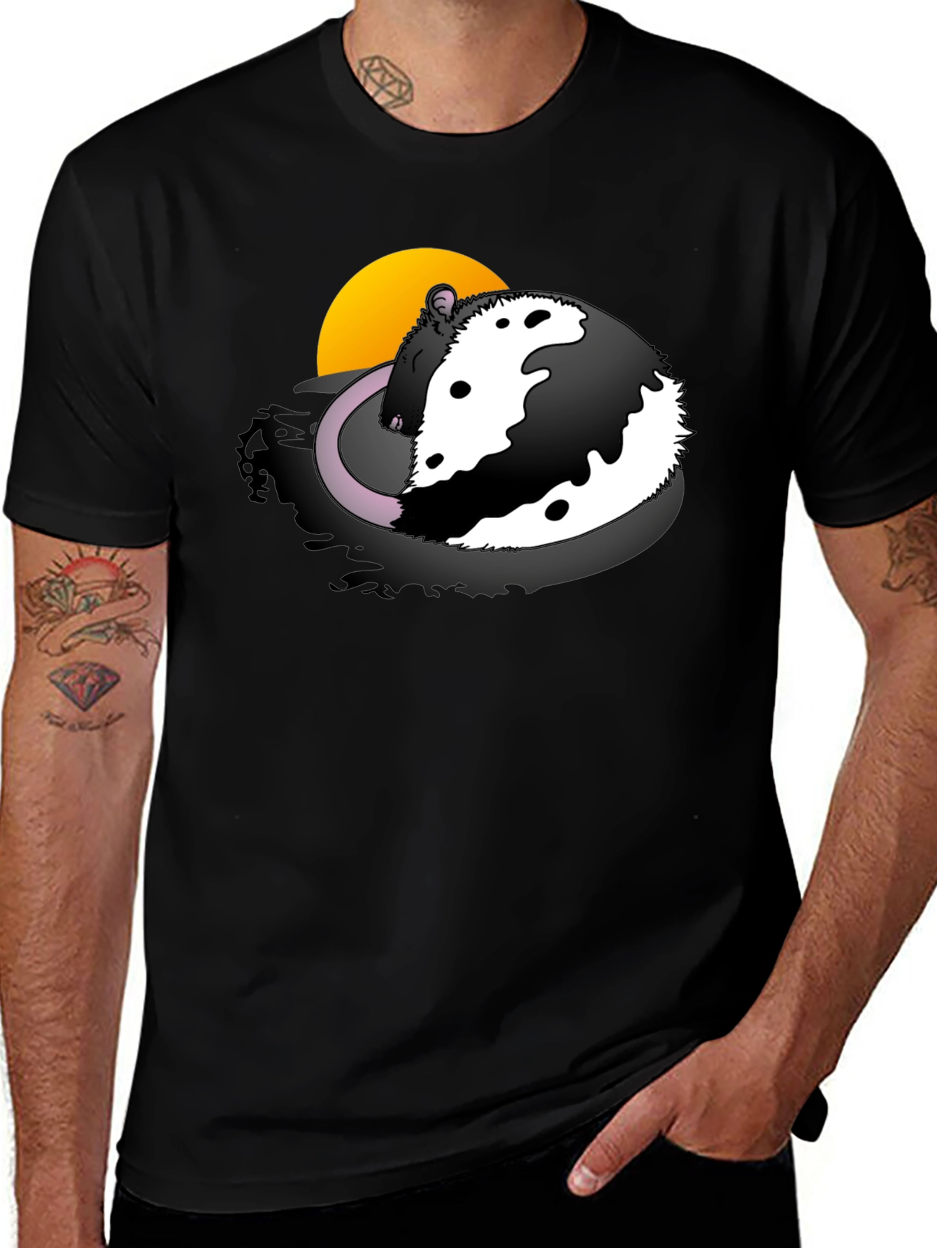 Rat Moon T-Shirt - Unique Graphic Tee