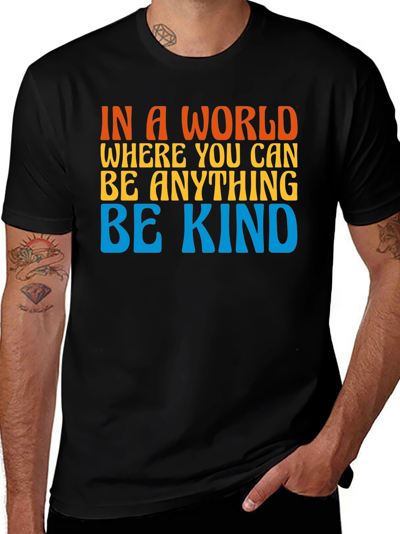 Variant 30 of Be Kind Graphic T-Shirt - Soft Cotton Blend
