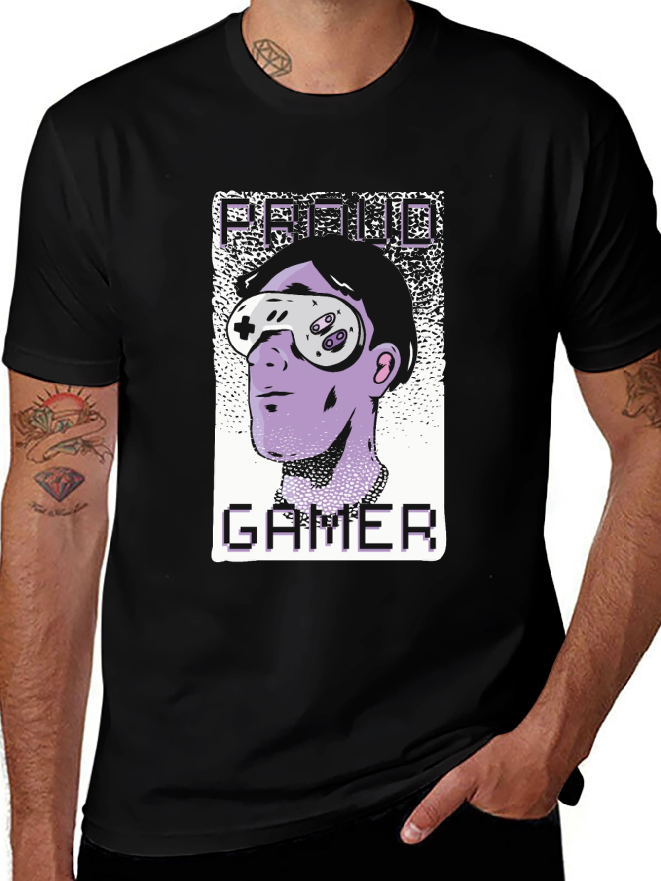 Variant 9 of Proud Gamer Graphic Tee - Retro Console Style