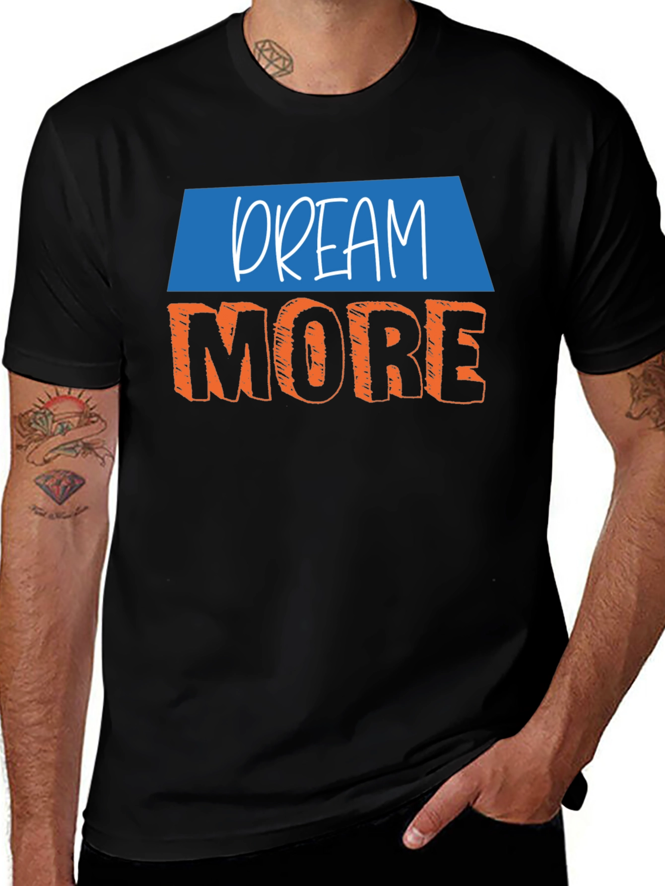 Variant 3 of Dream More Graphic Tee - Inspirational Design