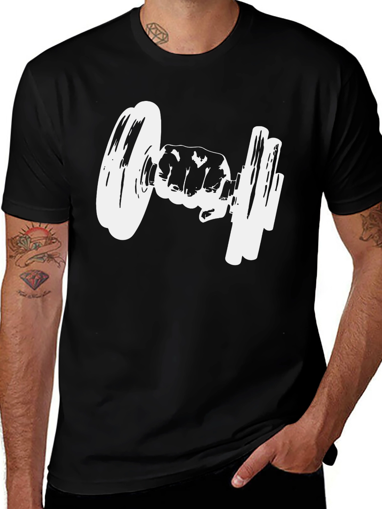 Variant 5 of Fitness Fist T-Shirt - Gym Workout Tee