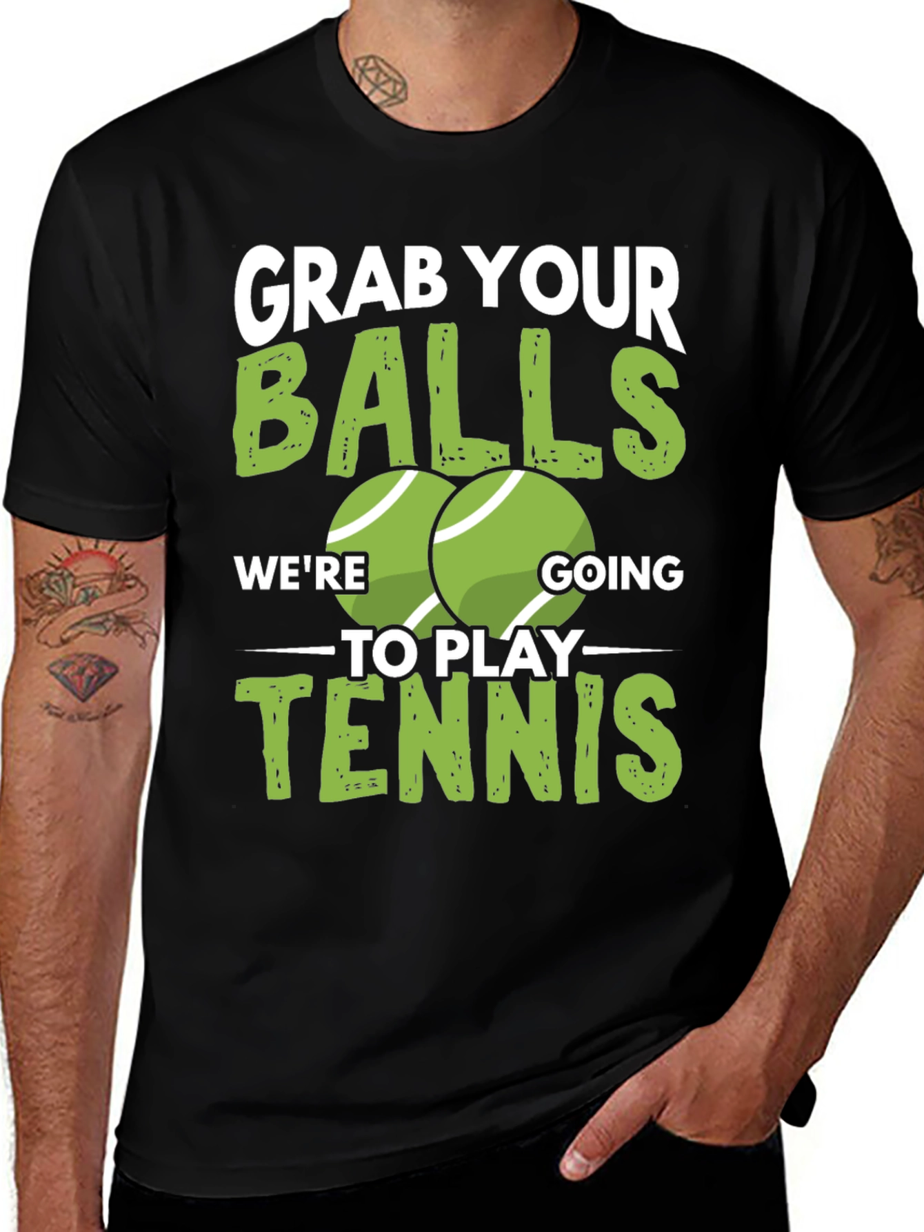 Variant 14 of Grab Your Balls Tennis T-Shirt