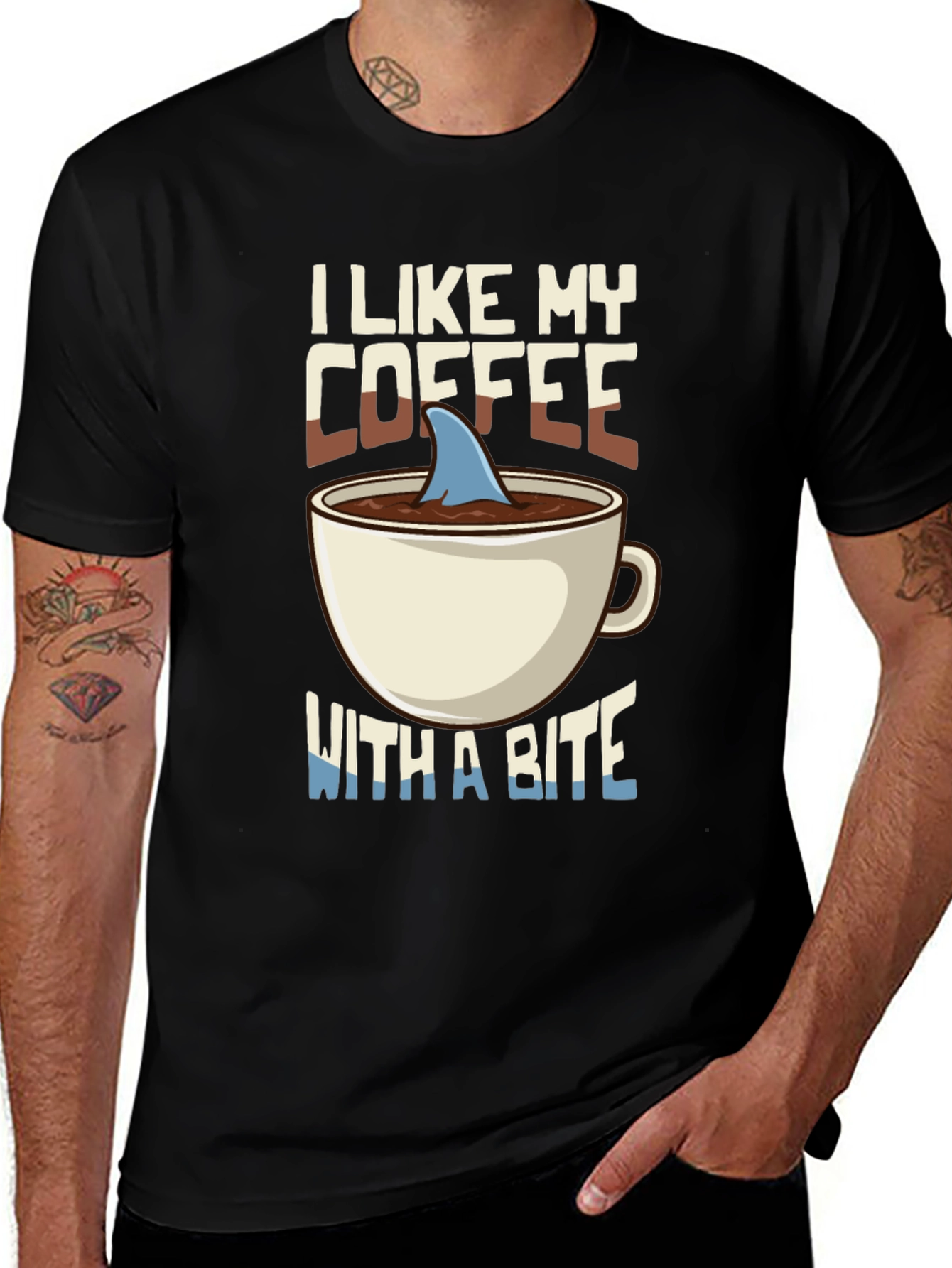 Variant 13 of I Like My Coffee With a Bite T-Shirt