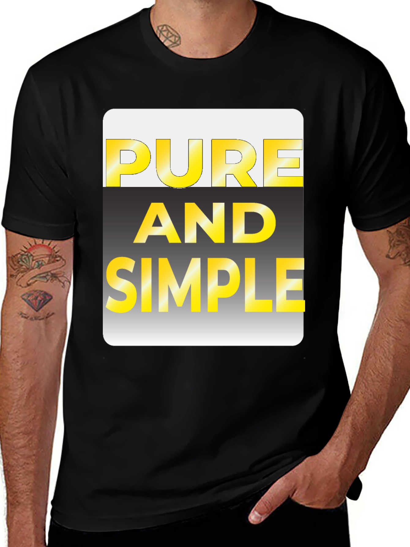 Variant 28 of Pure and Simple Graphic Tee