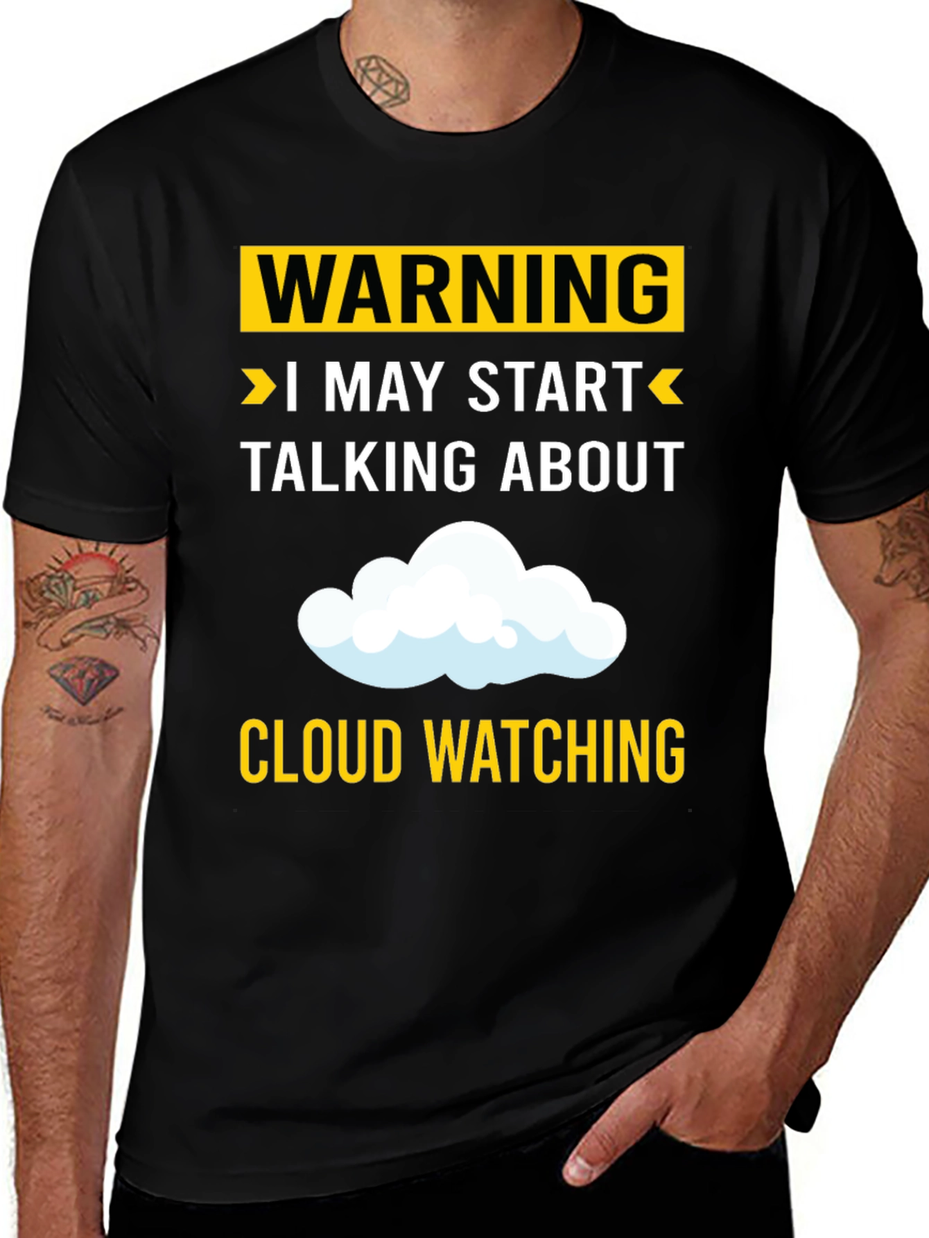 Variant 9 of Cloud Watching Humor Tee