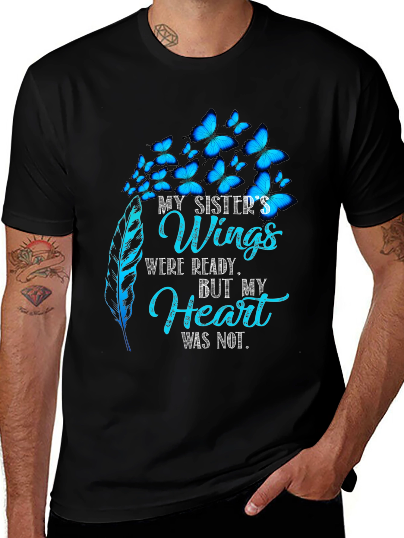 Variant 14 of Sister Memorial Butterfly Wings T-Shirt