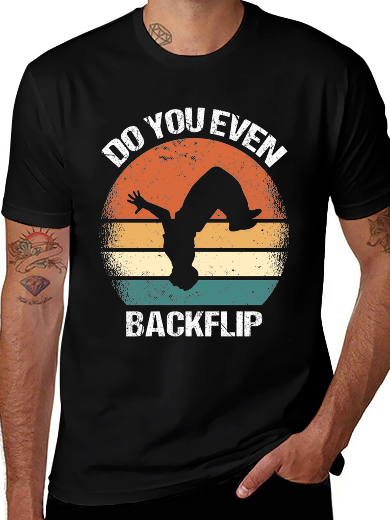 Variant 29 of Do You Even Backflip T-Shirt - Black