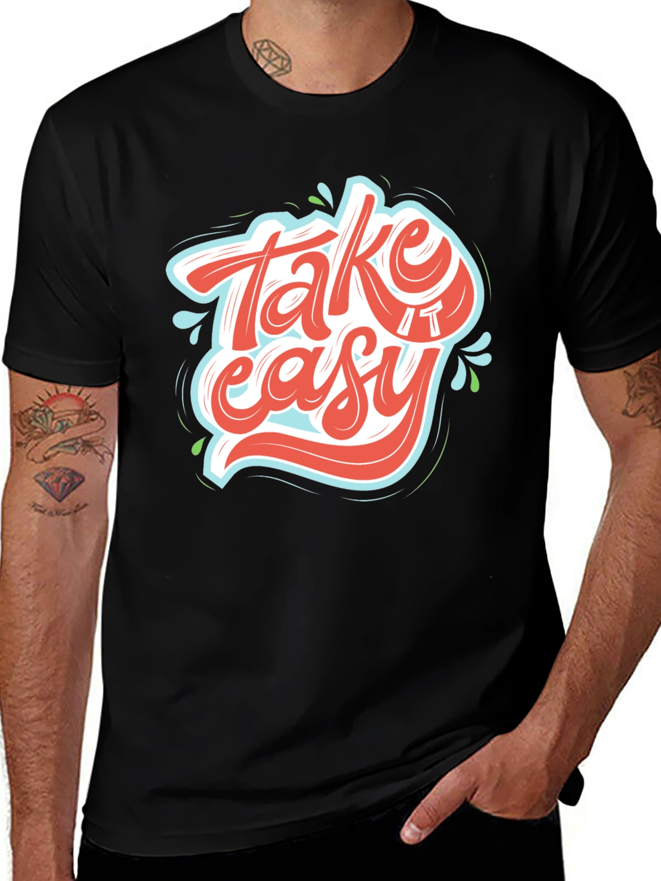 Variant 7 of Take It Easy Graphic Tee - Relaxed Fit T-Shirt
