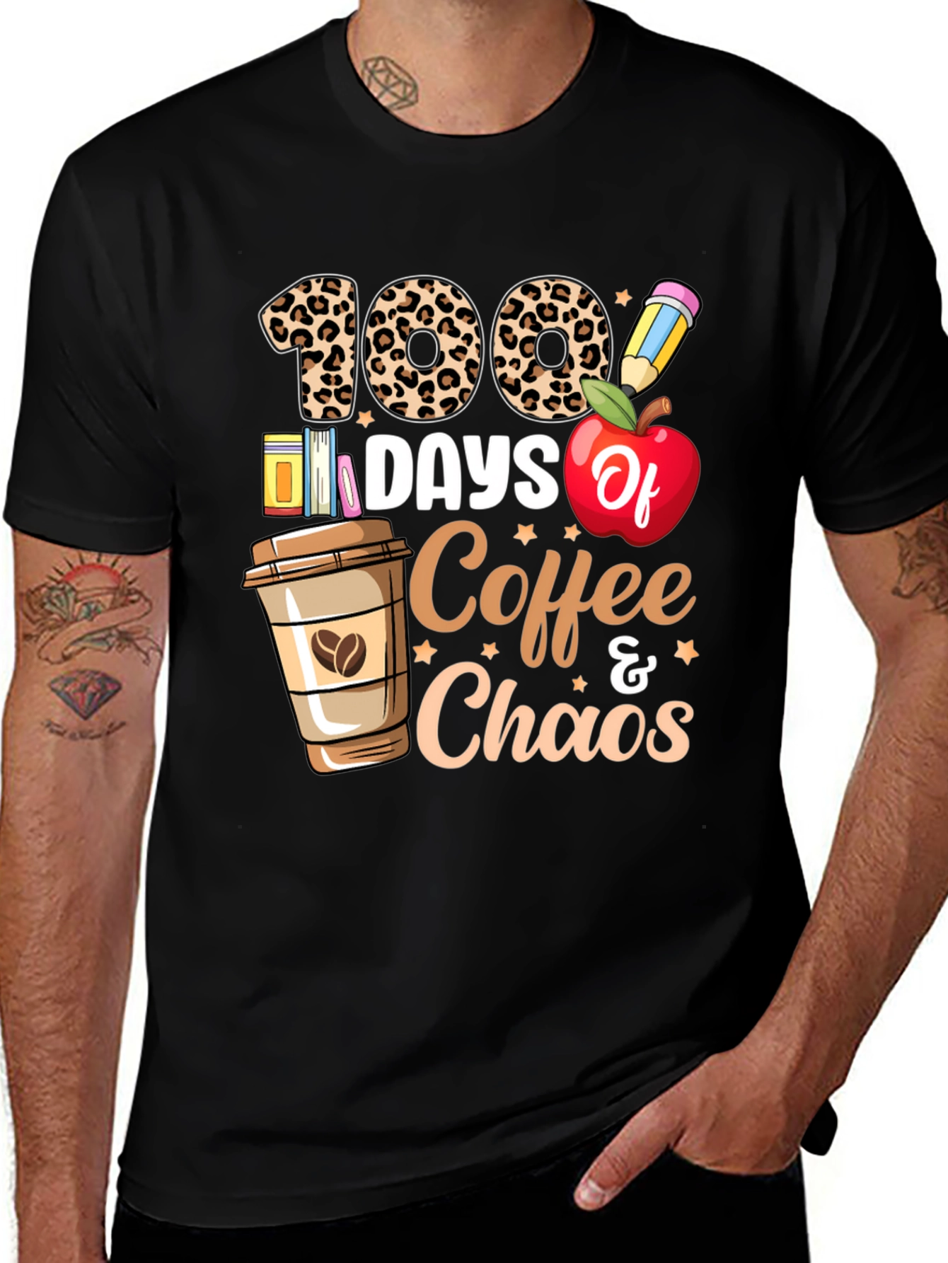 Variant 15 of 100 Days Coffee & Chaos T-Shirt