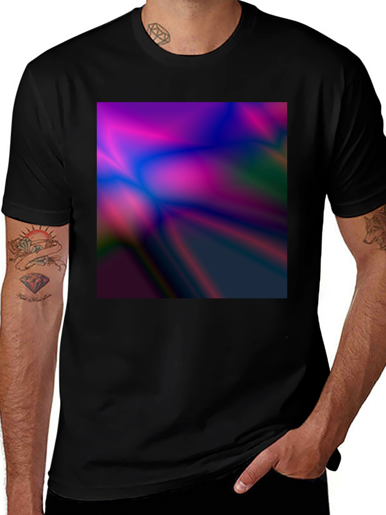 Variant 3 of Abstract Wave T-Shirt - Modern Art Tee
