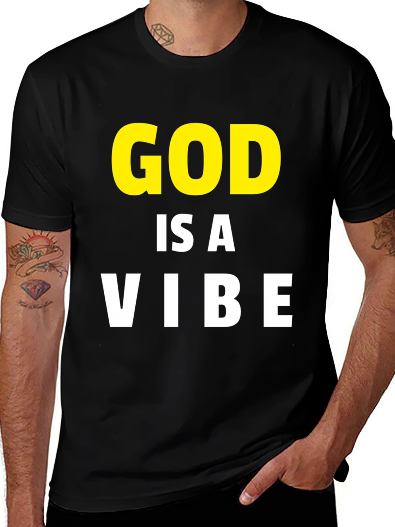 Variant 7 of God is a Vibe Graphic Tee